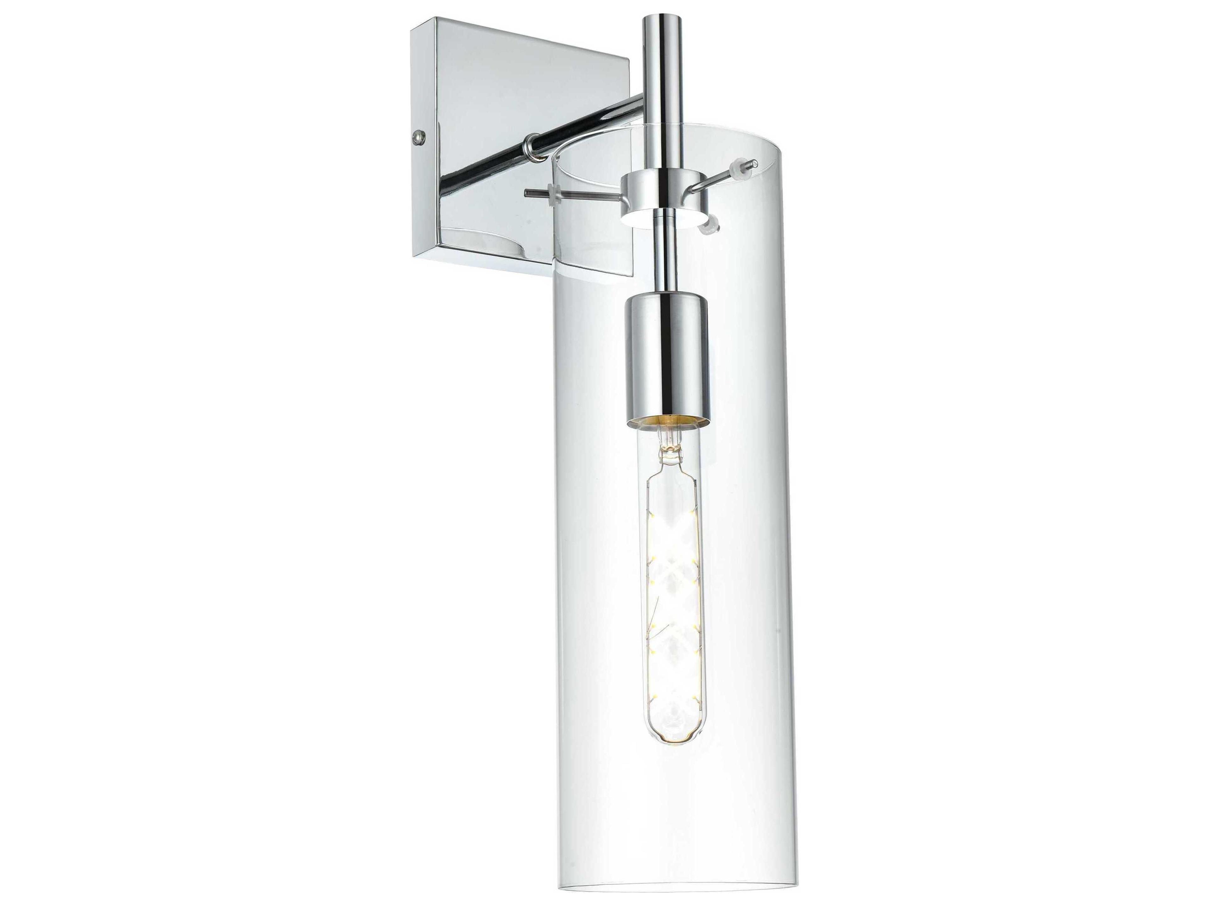 Elegant Lighting Savant 1-Light Chrome Wall Sconce