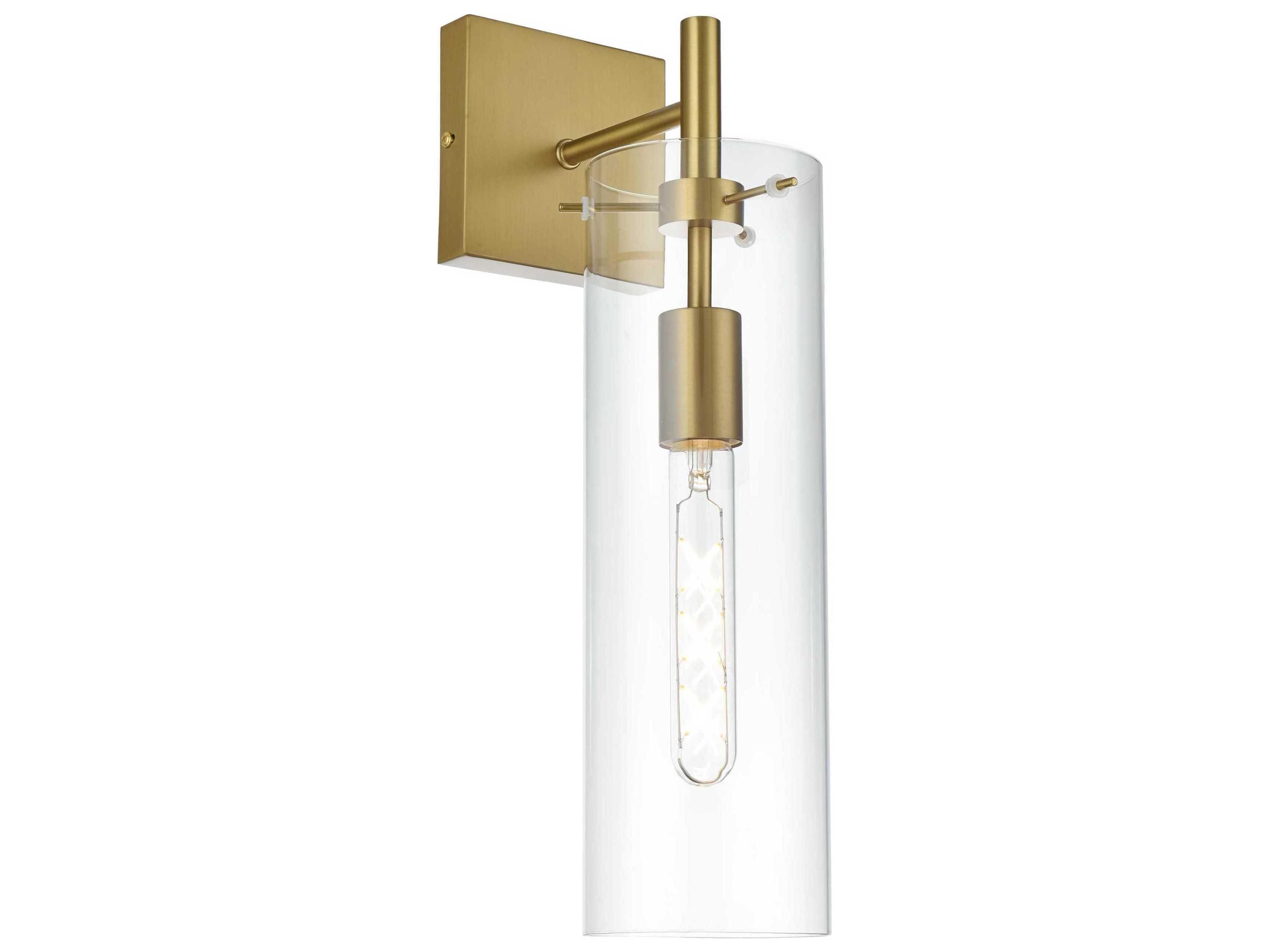 Elegant Lighting Savant 1-Light Satin Gold Wall Sconce