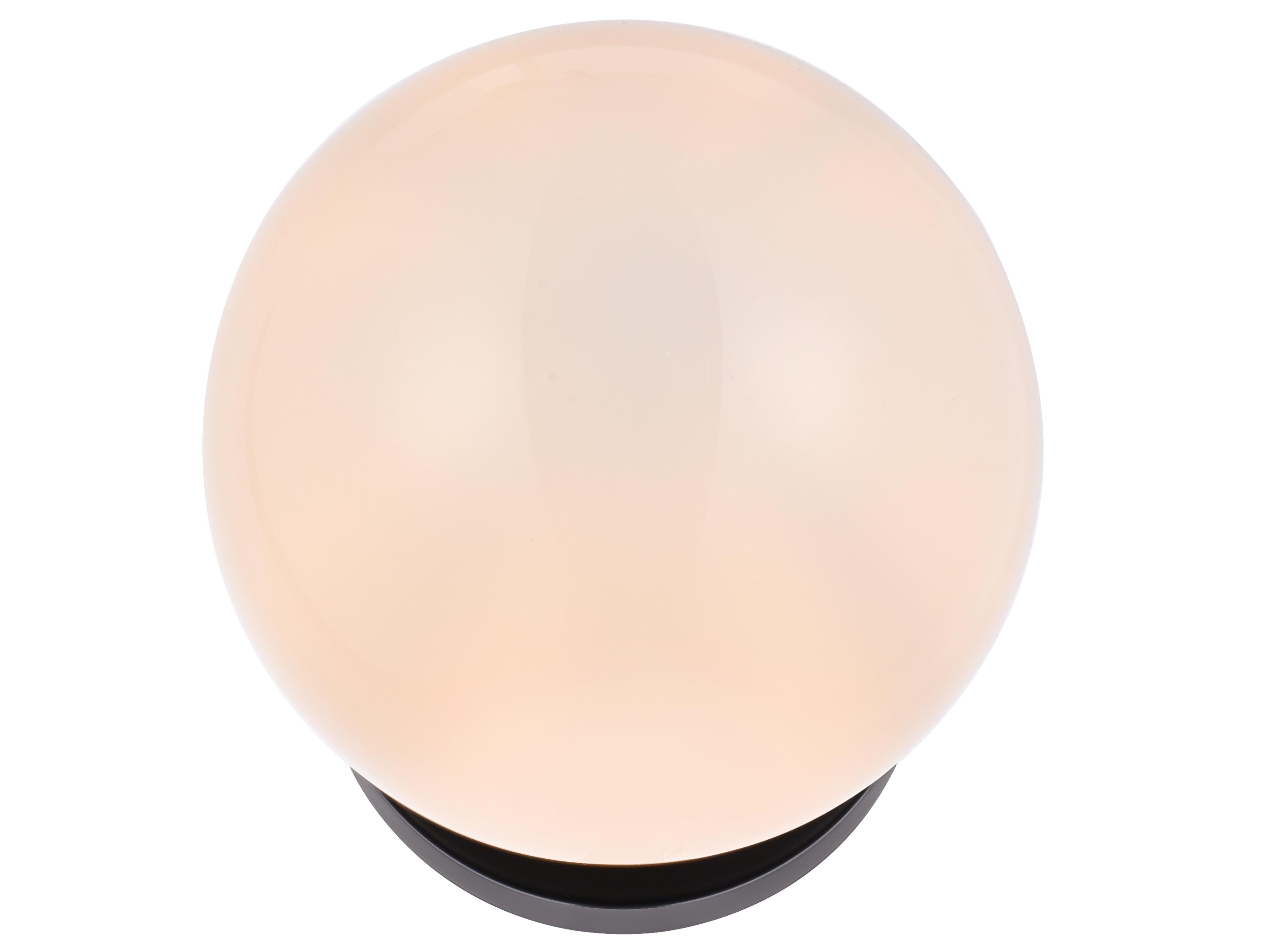 Elegant Lighting Mimi 1-Light Black And Frosted White Glass Wall Sconce