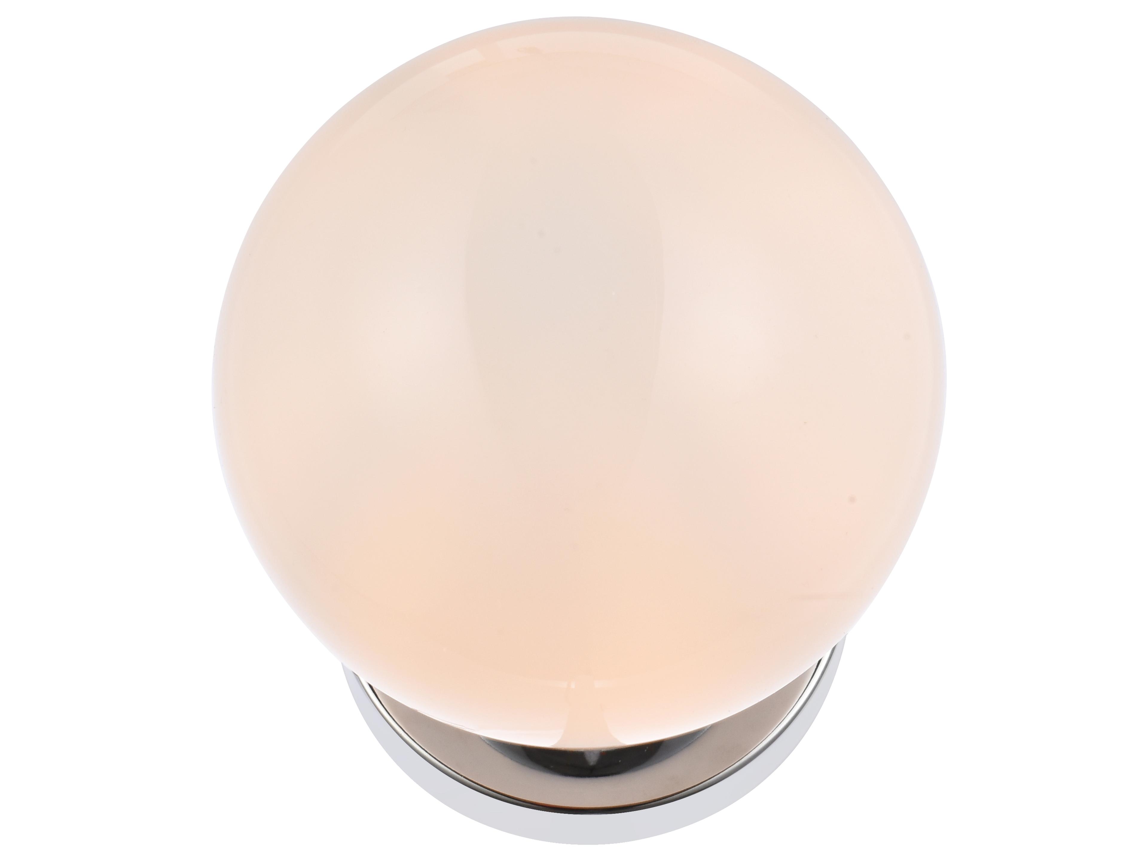 Elegant Lighting Mimi 1-Light Chrome And Frosted White Glass Wall Sconce