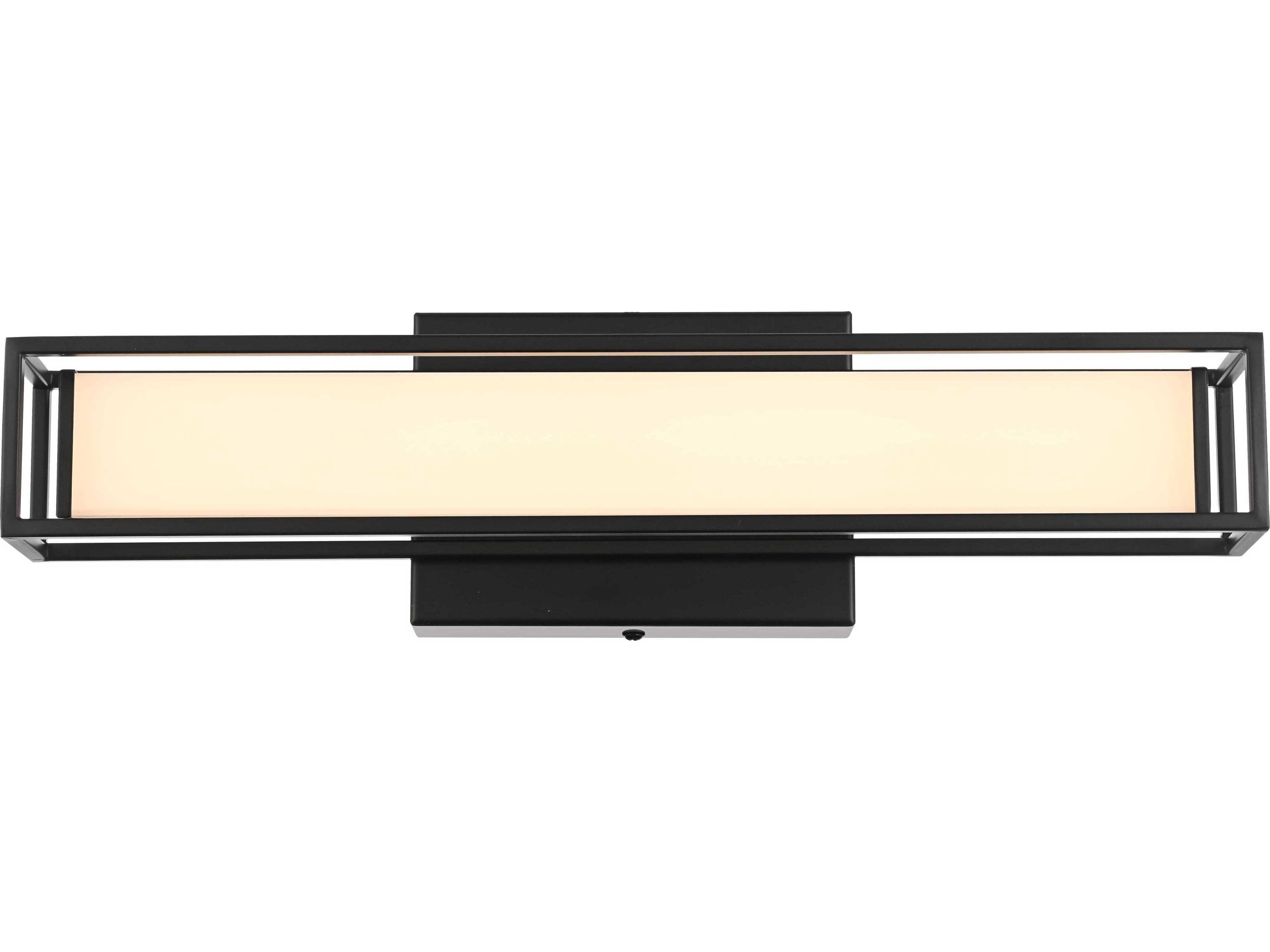 Aden 1-Light Black Vanity Light