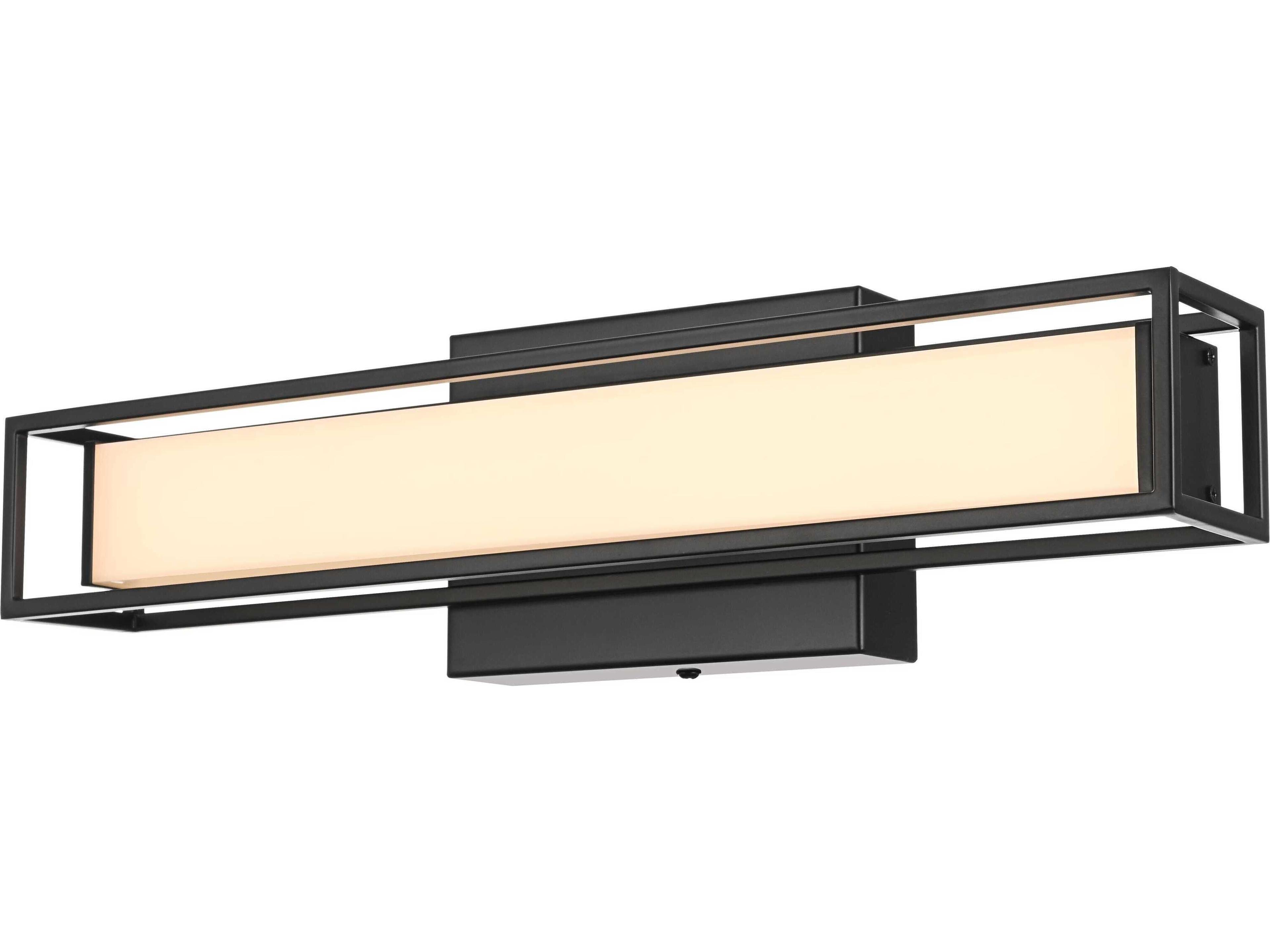Elegant Lighting Aden 1-Light Black Vanity Light