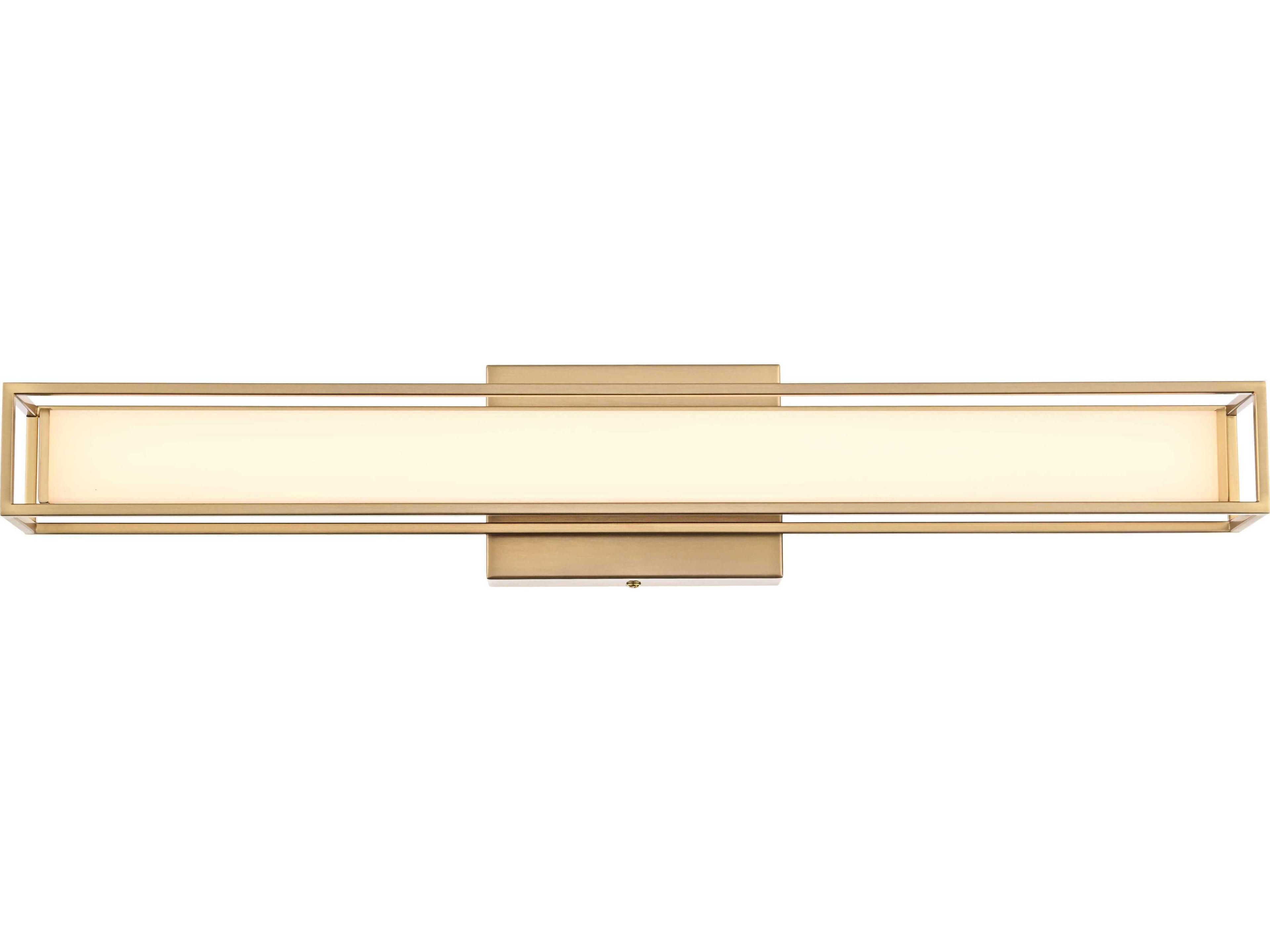 Aden 1-Light Satin Gold Vanity Light