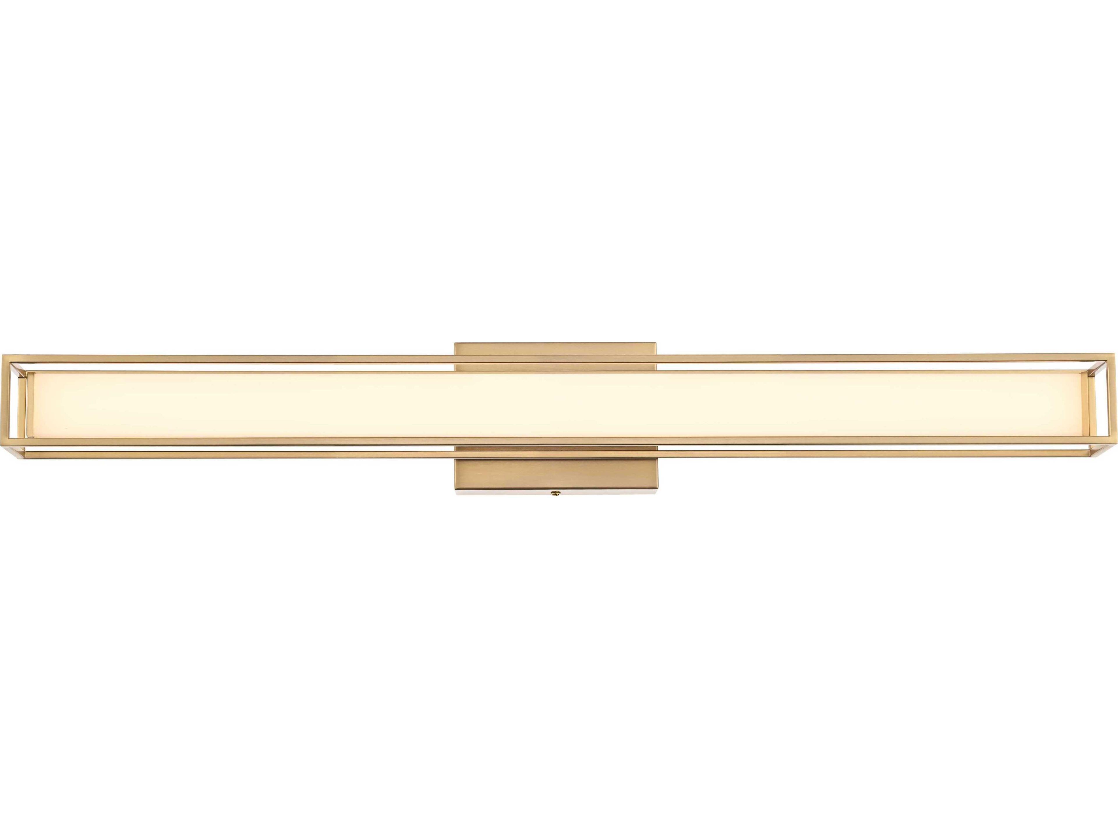 Aden 1-Light Satin Gold Vanity Light