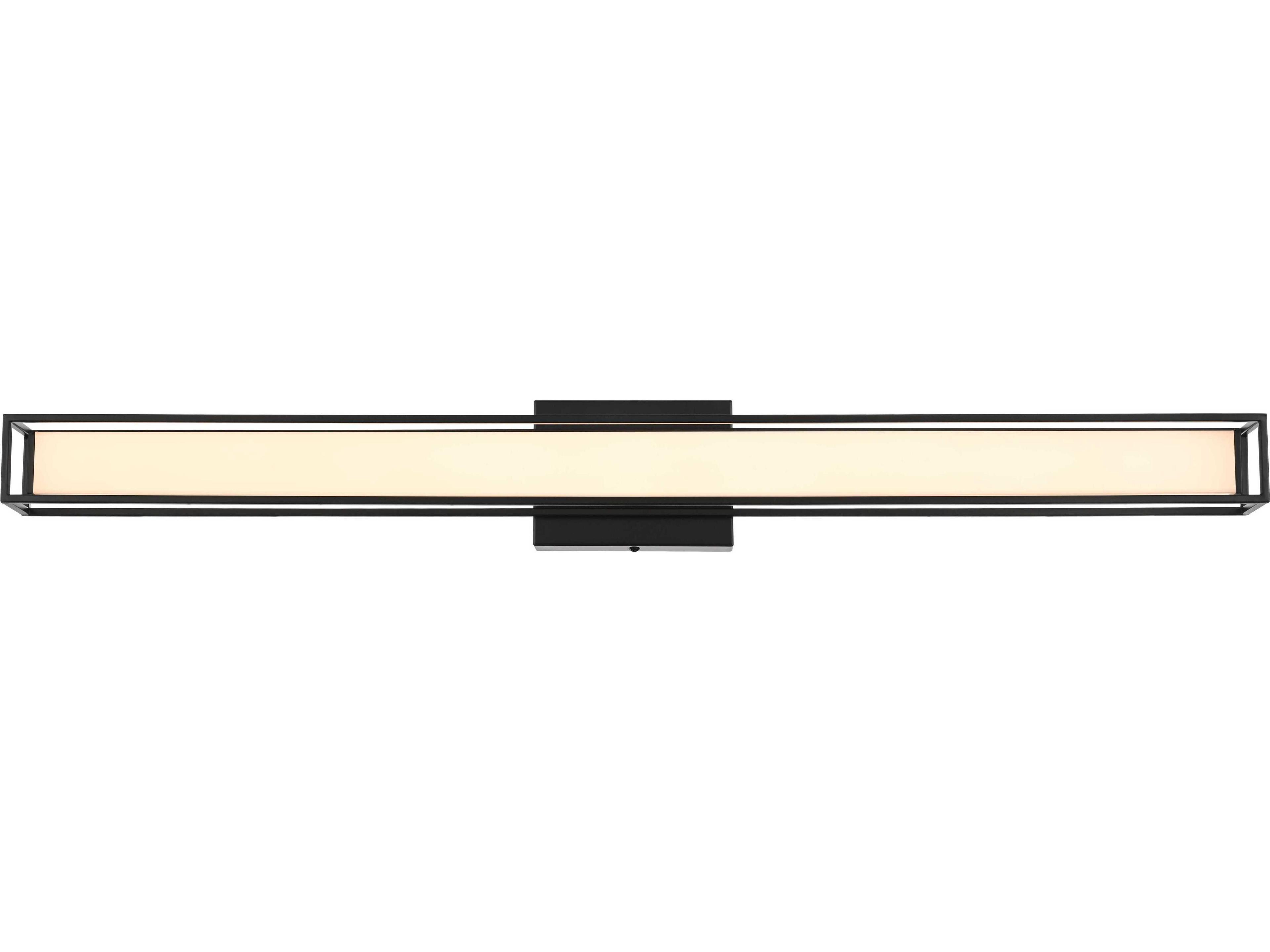 Aden 1-Light Black Vanity Light