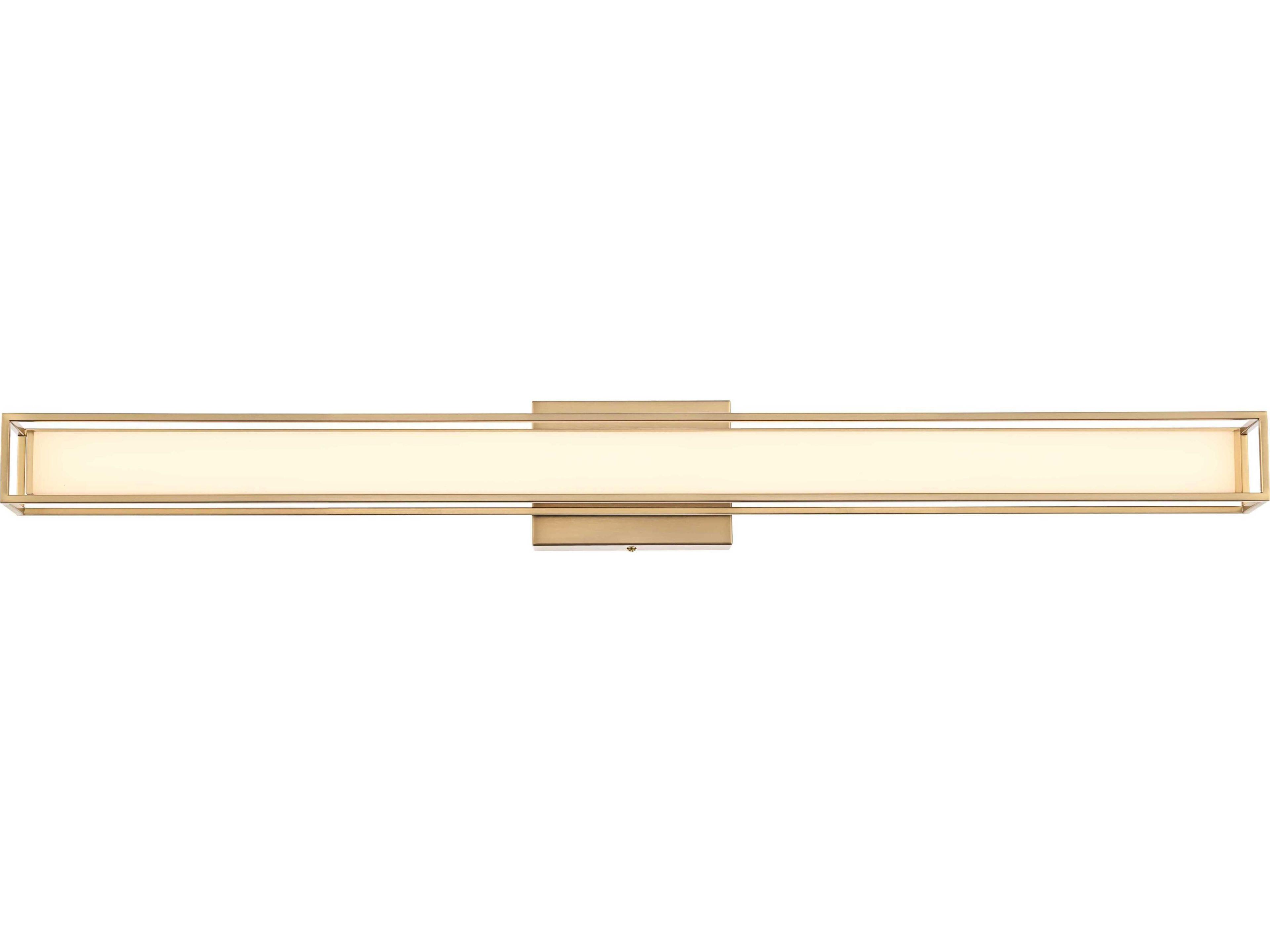 Aden 1-Light Satin Gold Vanity Light