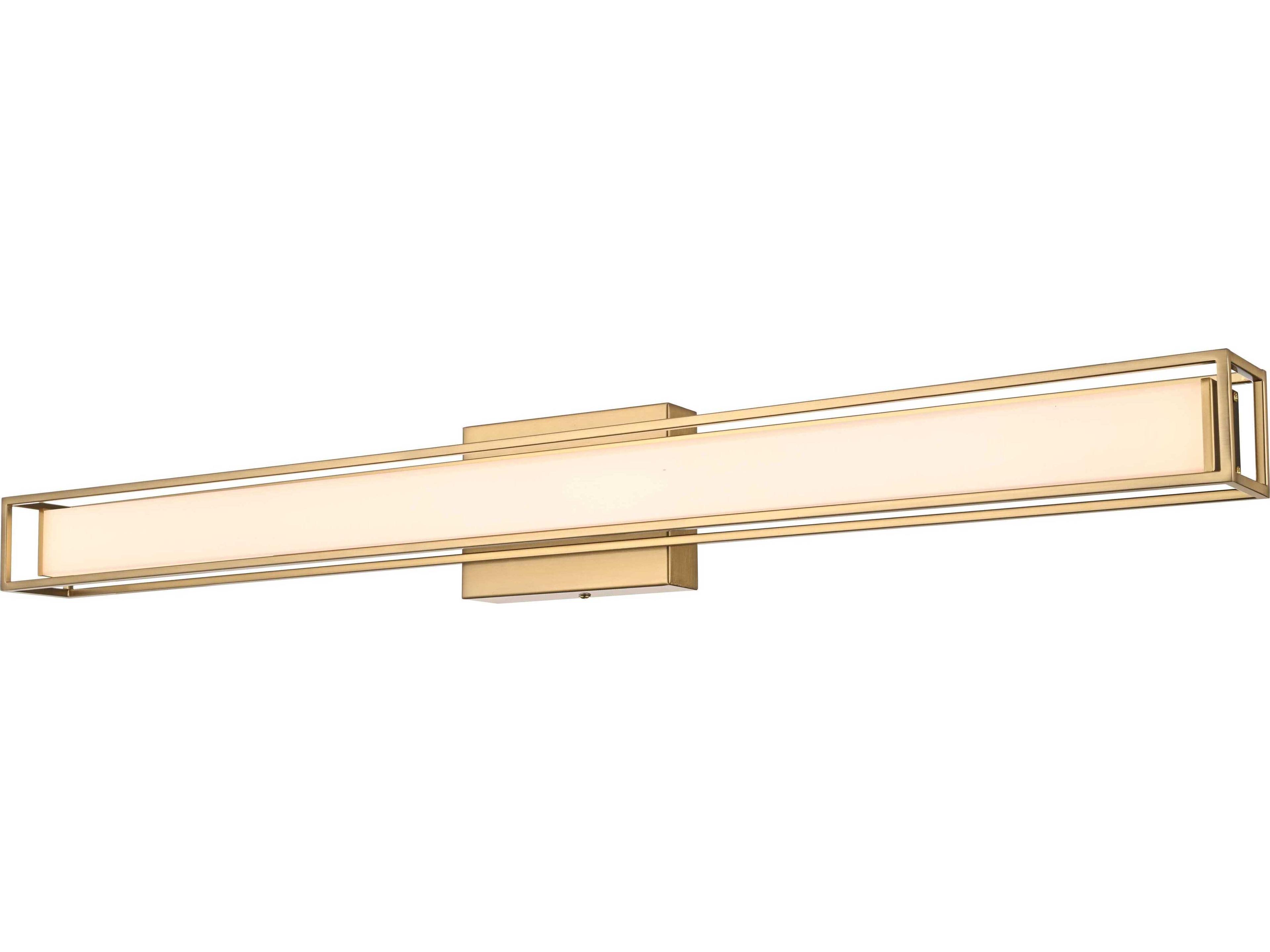 Elegant Lighting Aden 1-Light Satin Gold Vanity Light