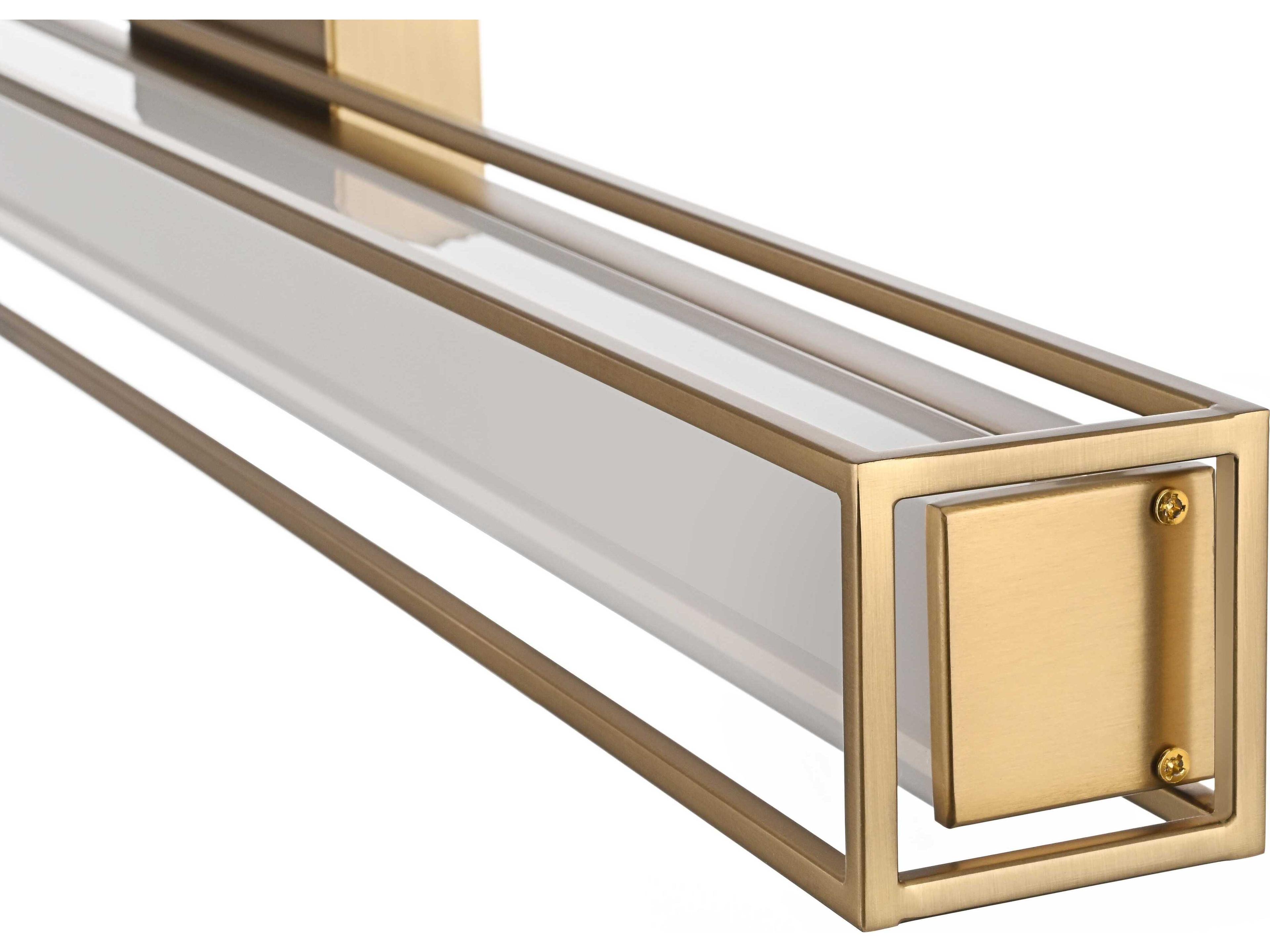 Elegant Lighting Aden 1-Light Satin Gold Vanity Light