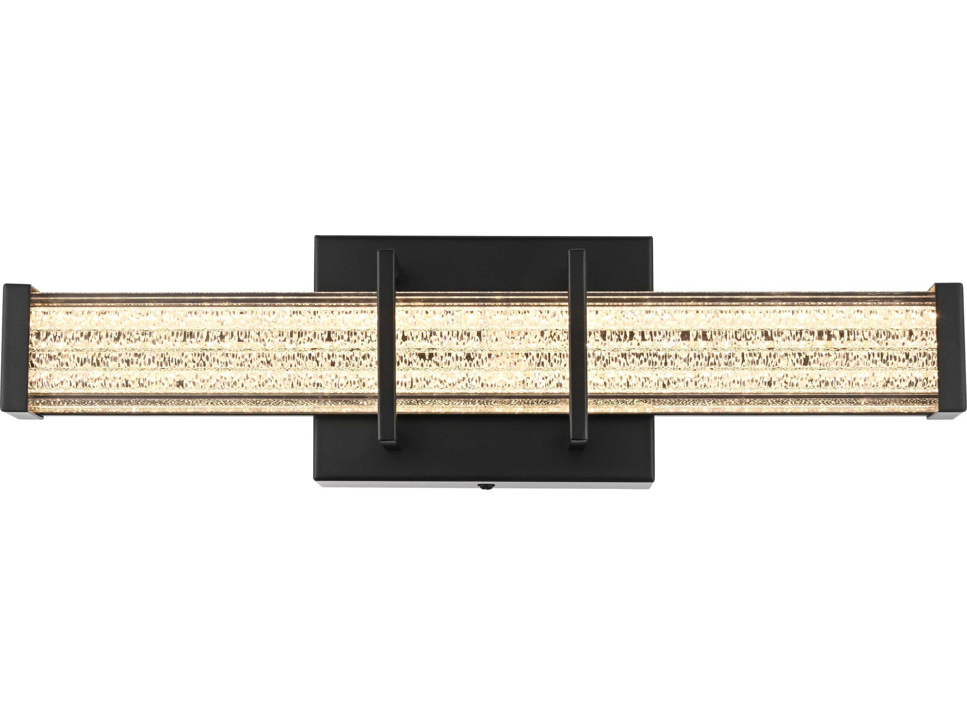 Ivaan 1-Light Black Vanity Light