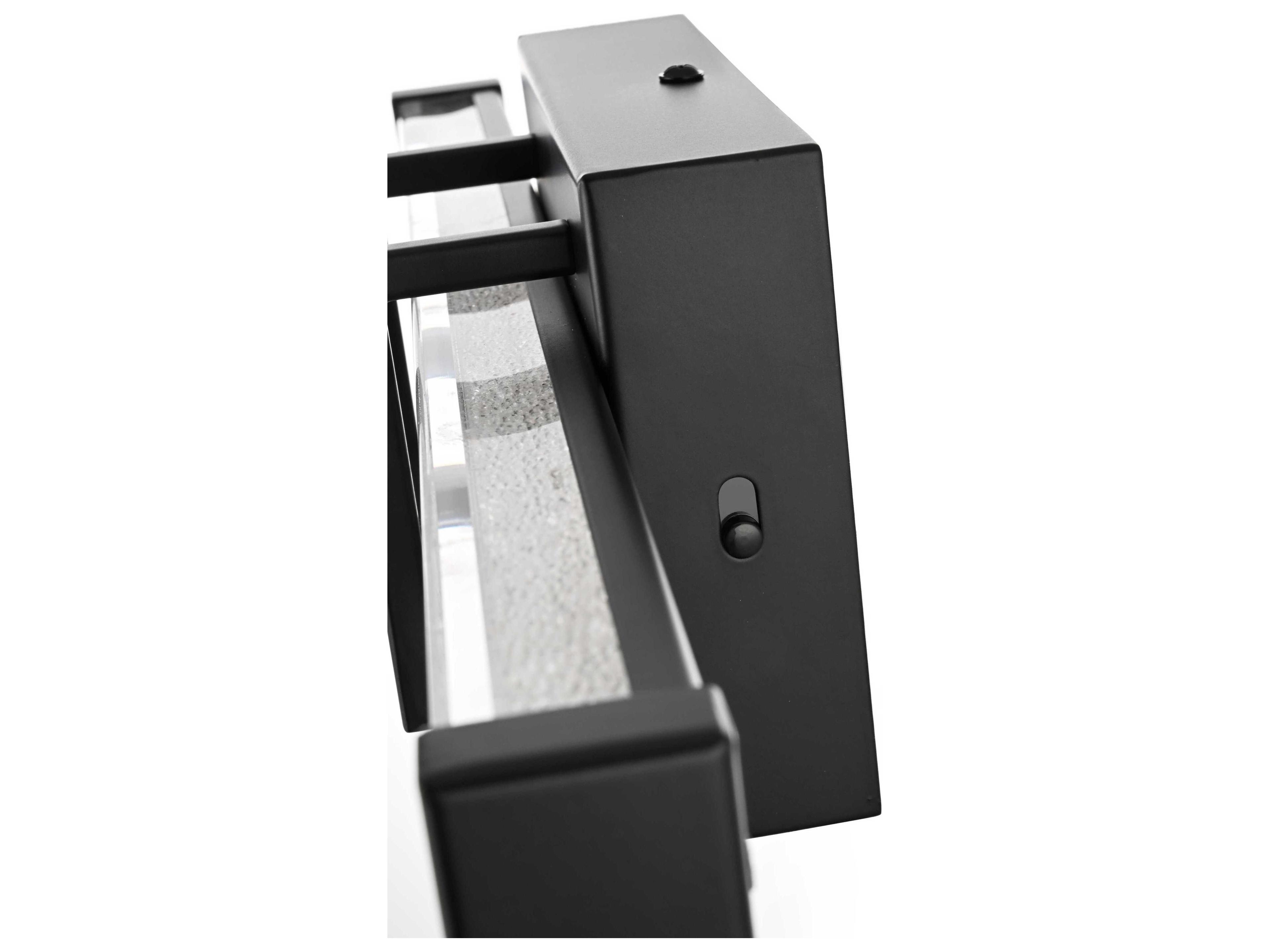 Elegant Lighting Ivaan 1-Light Black Vanity Light