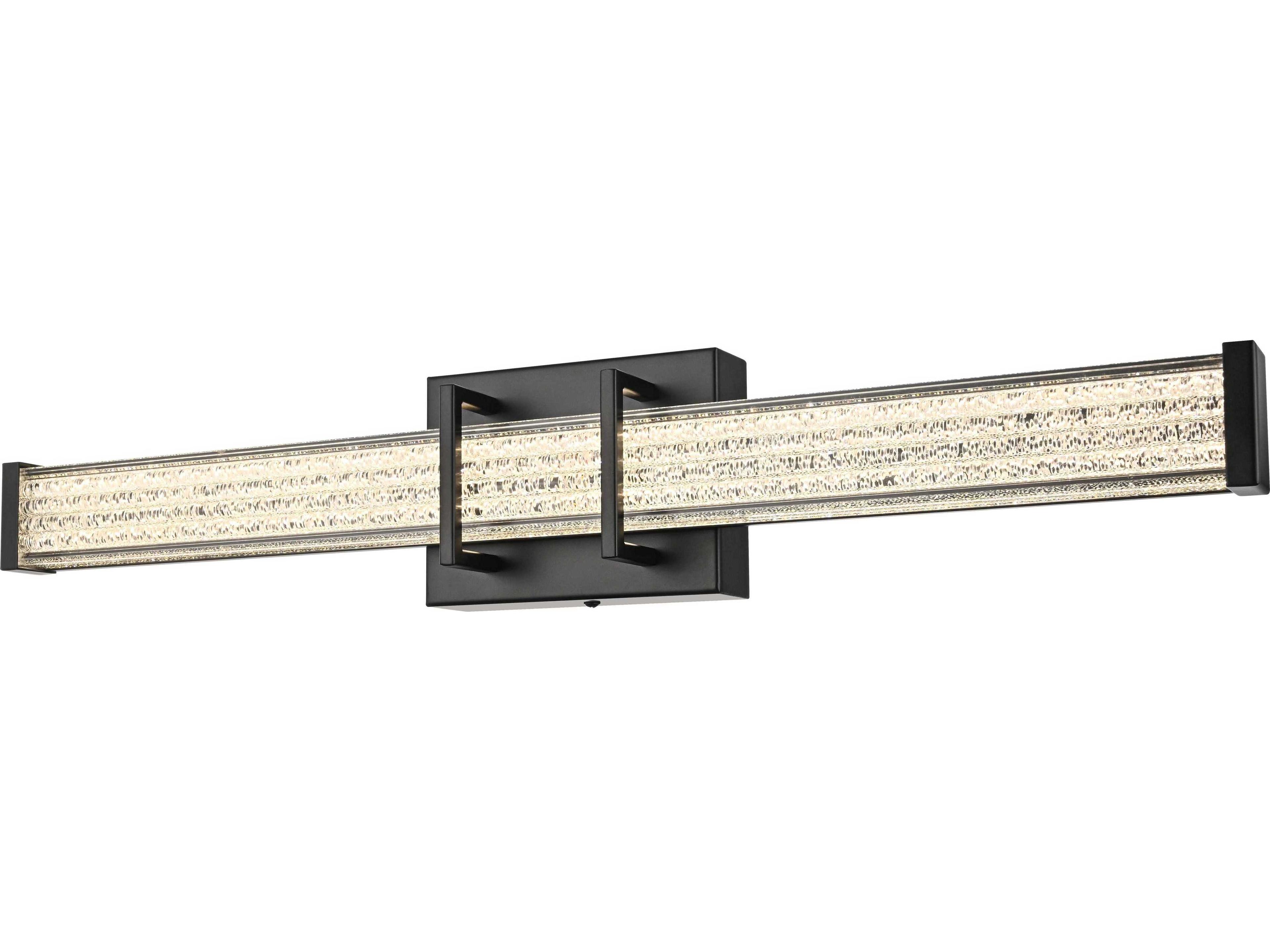 Elegant Lighting Ivaan 1-Light Black Vanity Light