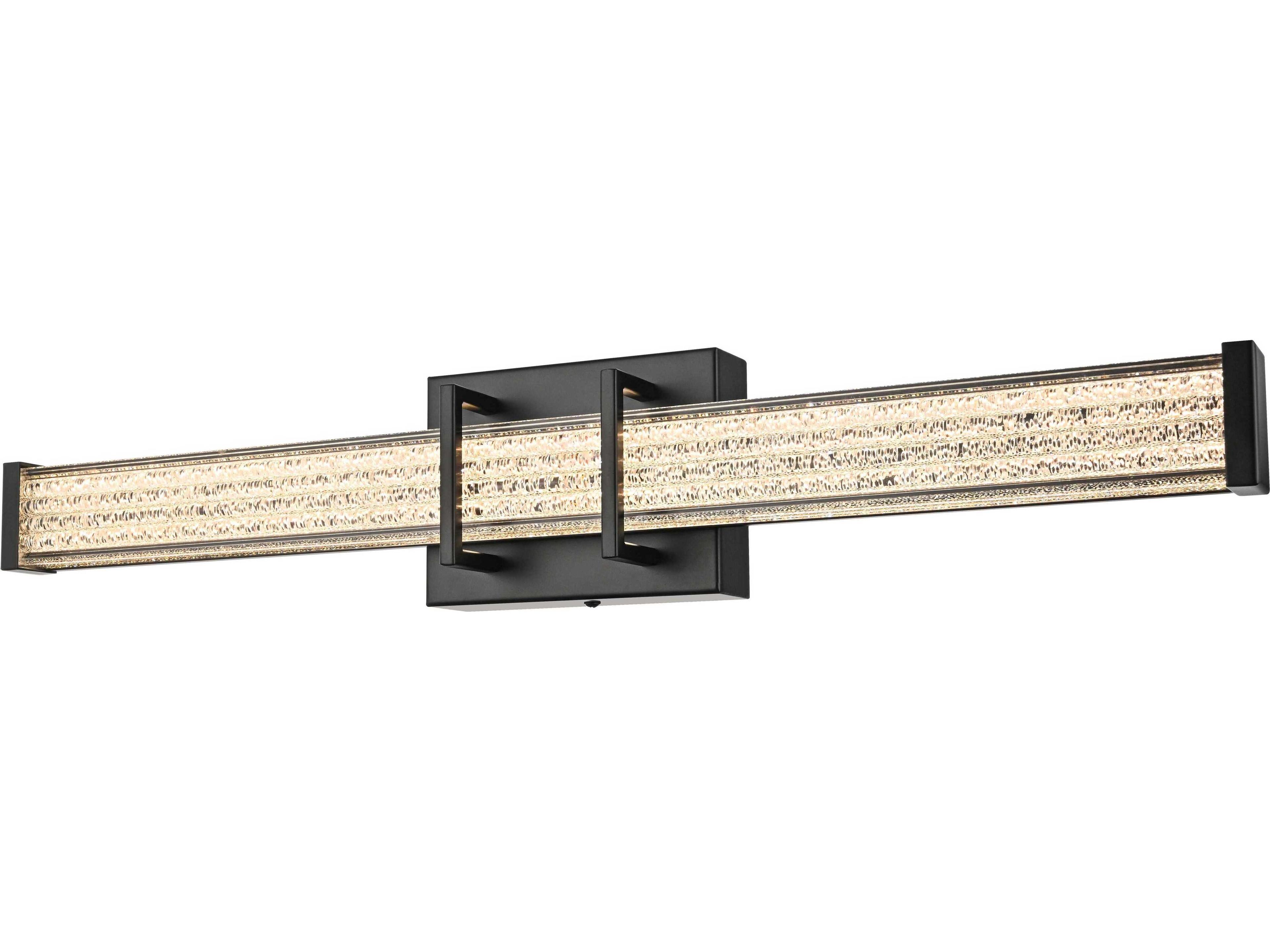 Elegant Lighting Ivaan 1-Light Black Vanity Light