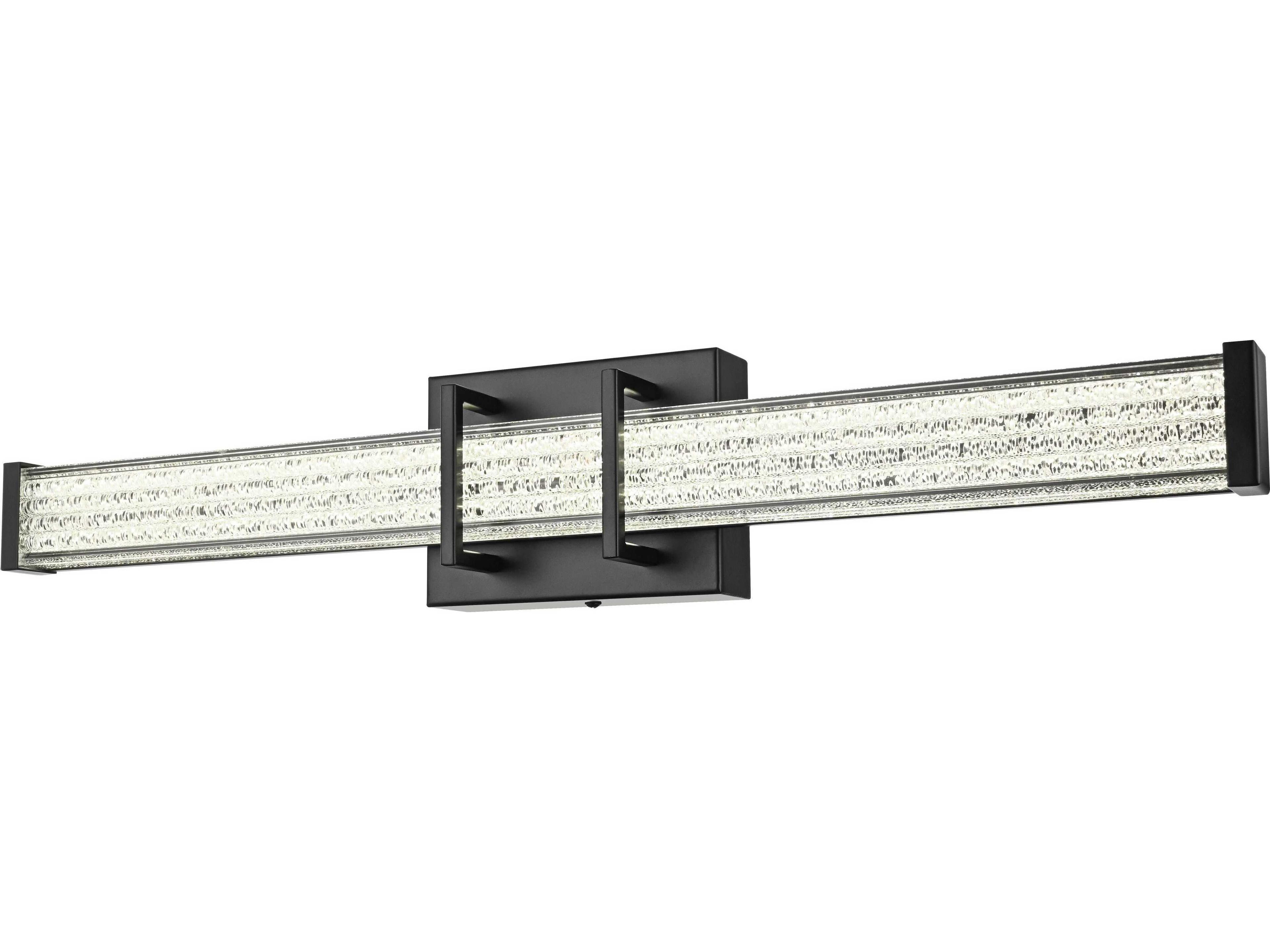 Elegant Lighting Ivaan 1-Light Black Vanity Light