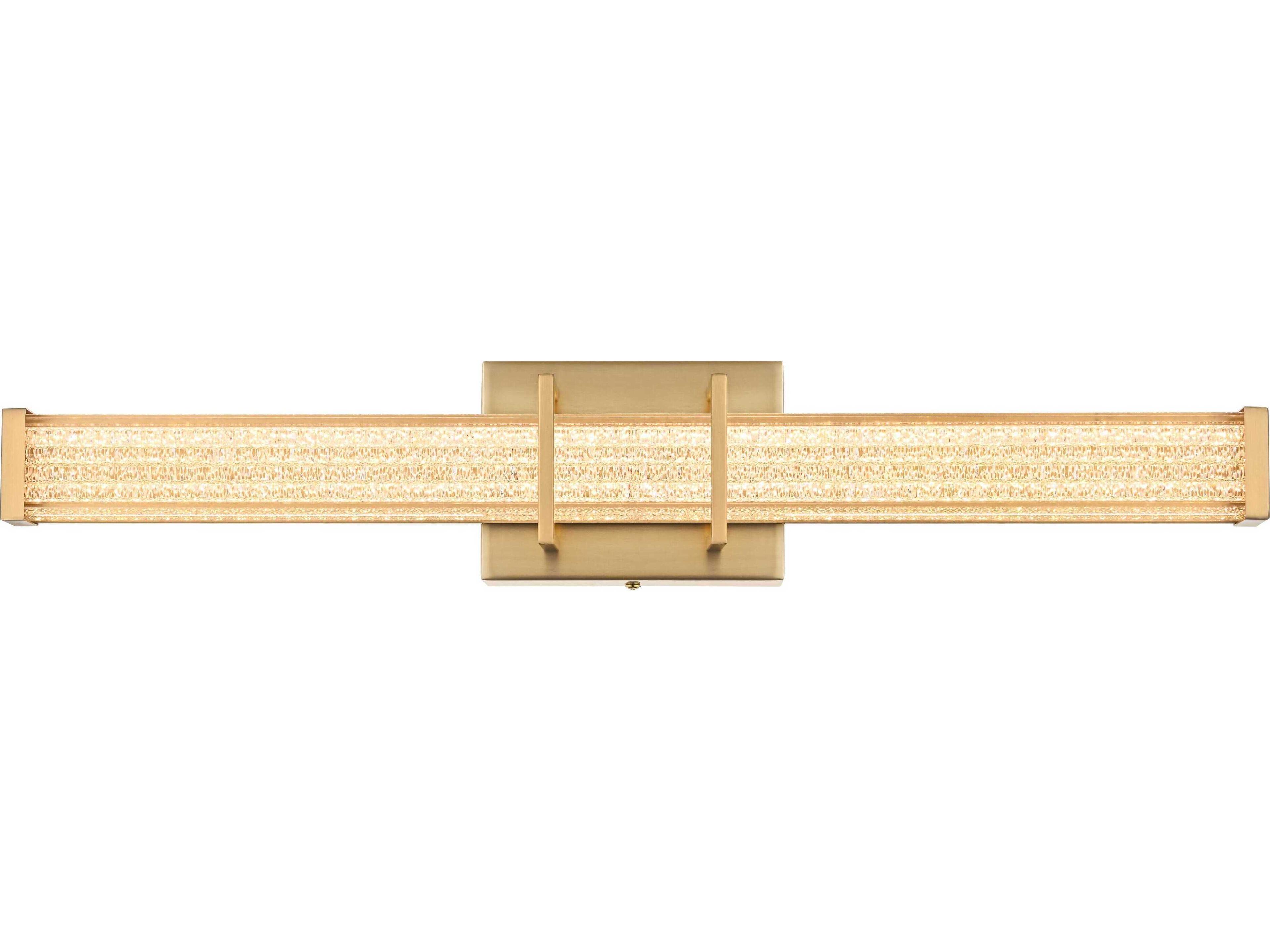 Ivaan 1-Light Satin Gold Vanity Light