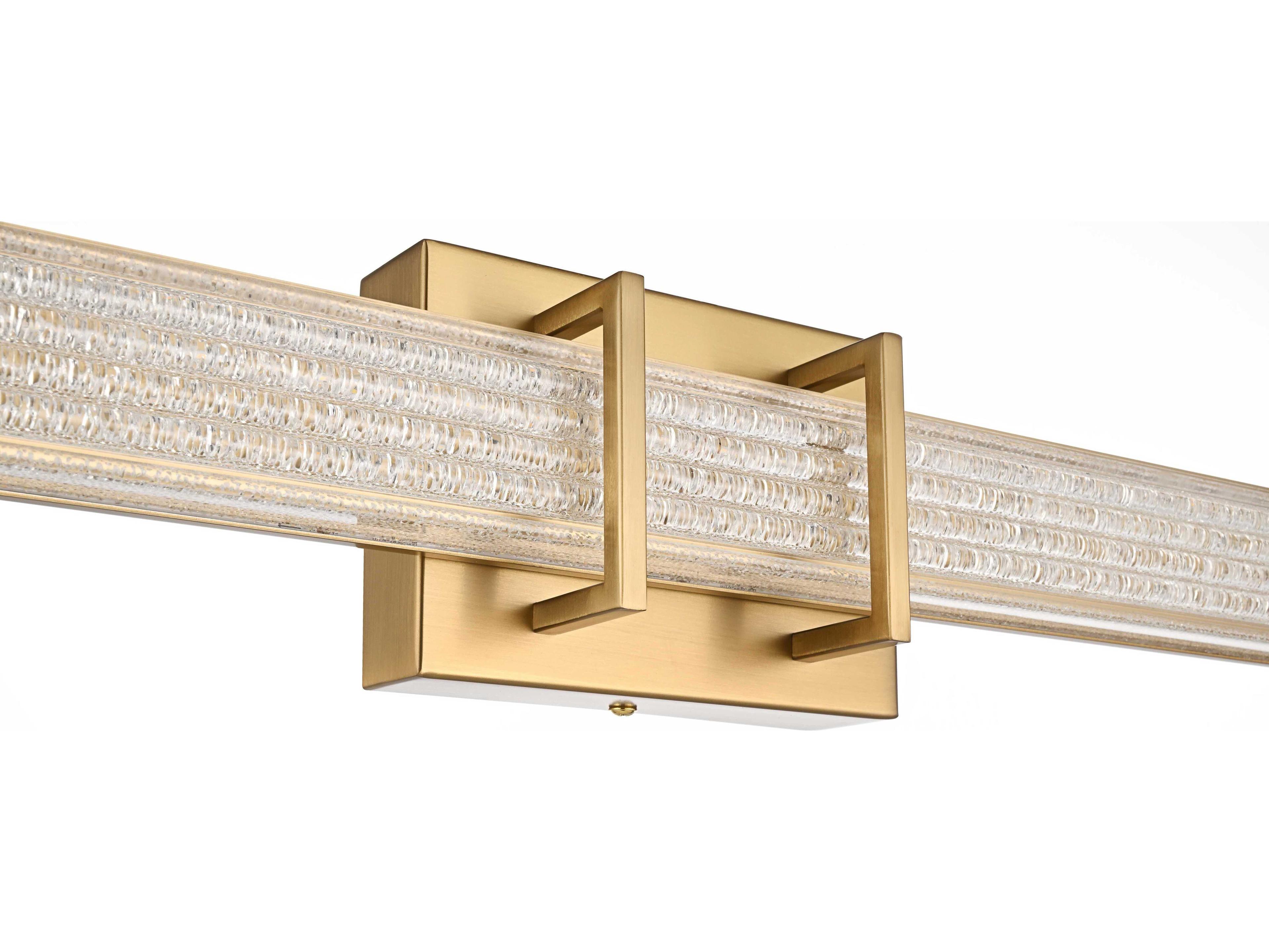 Elegant Lighting Ivaan 1-Light Satin Gold Vanity Light