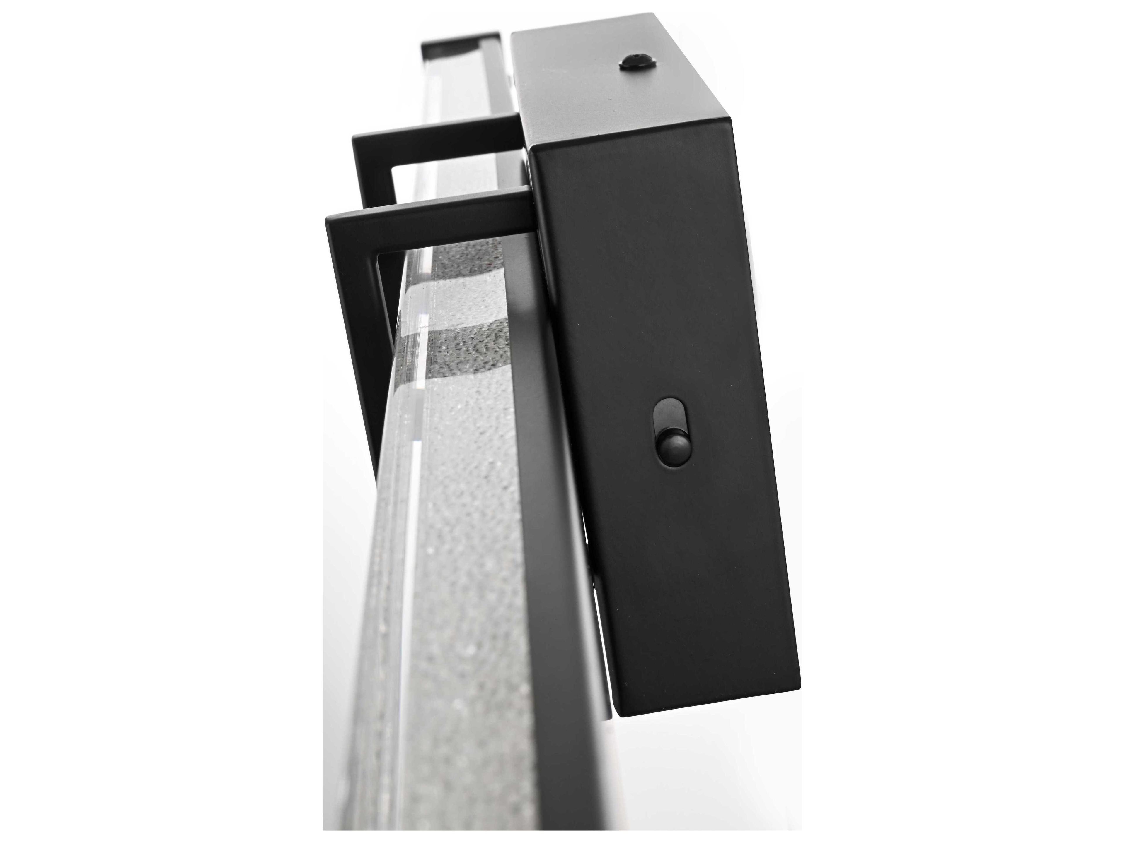 Elegant Lighting Ivaan 1-Light Black Vanity Light