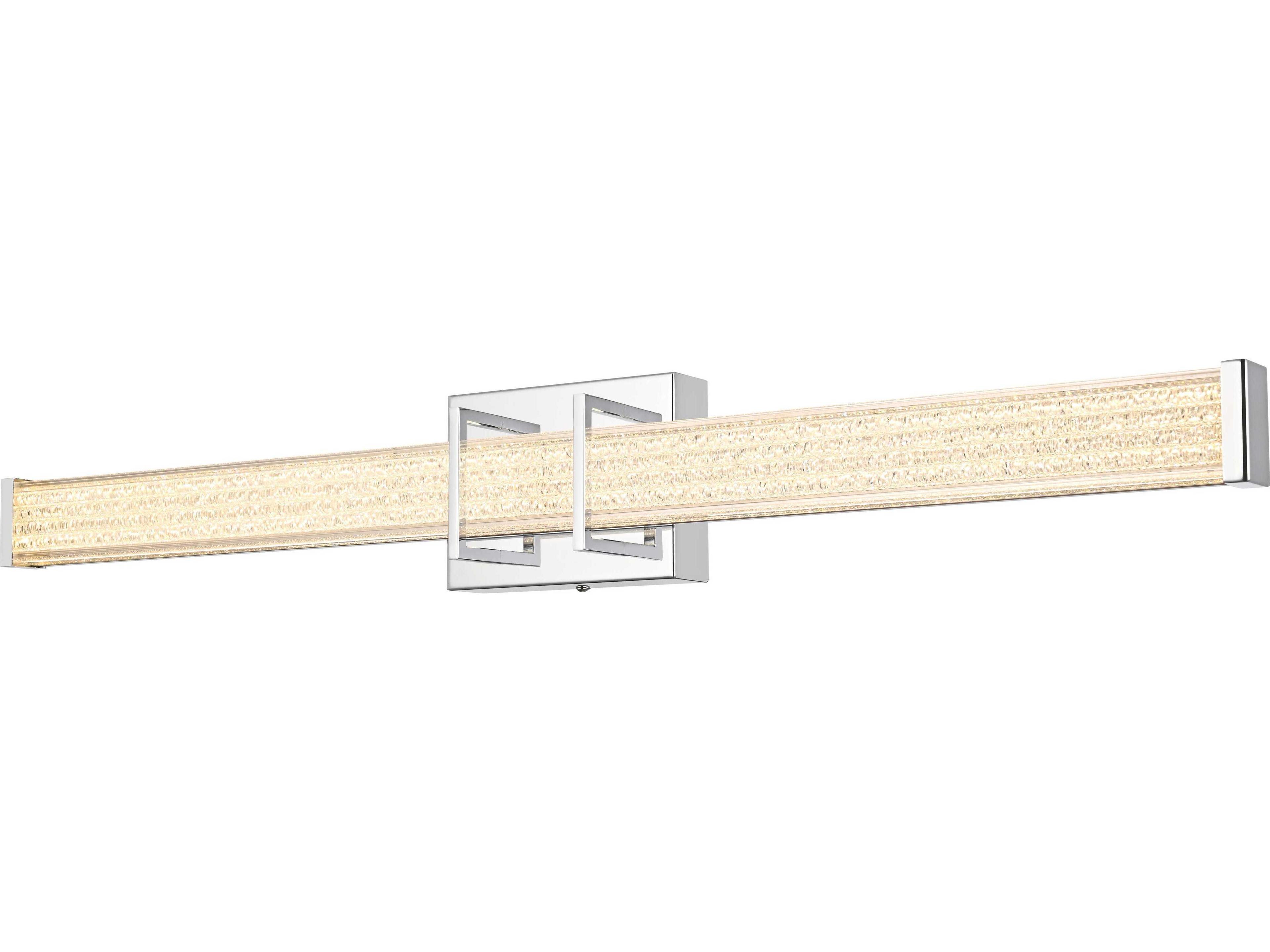 Elegant Lighting Ivaan 1-Light Chrome Vanity Light