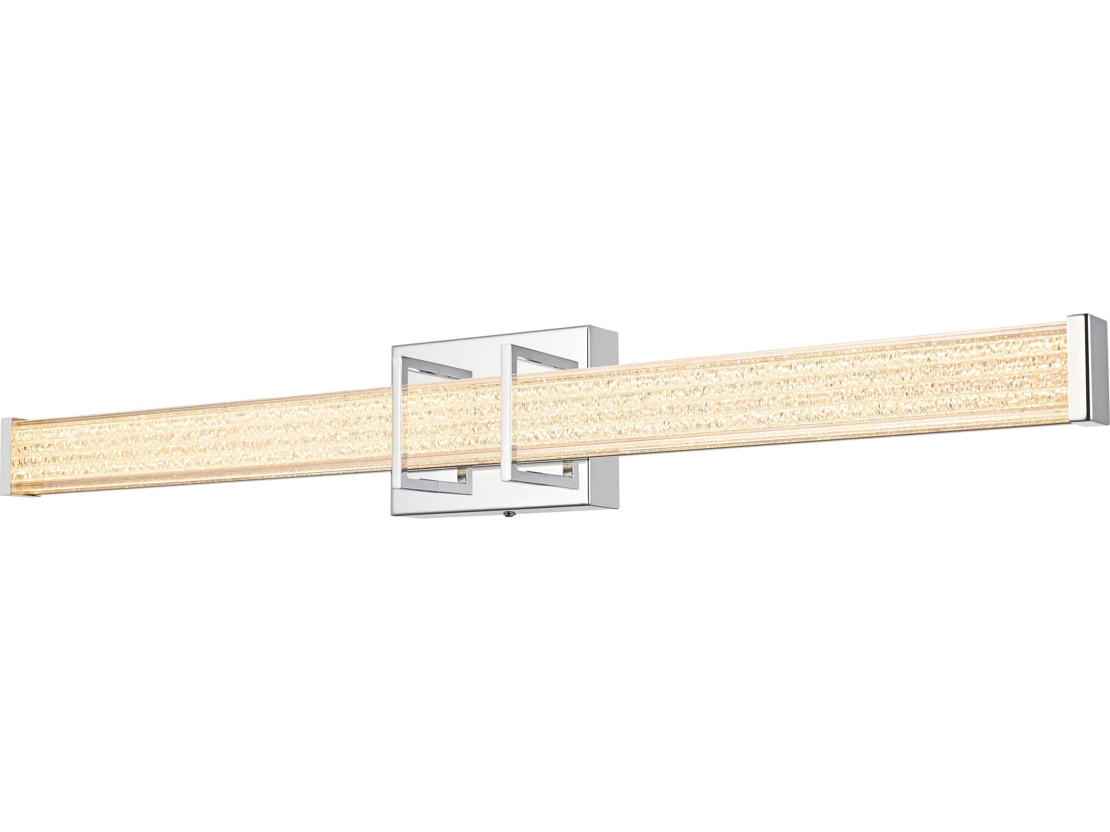 Elegant Lighting Ivaan 1-Light Chrome Vanity Light