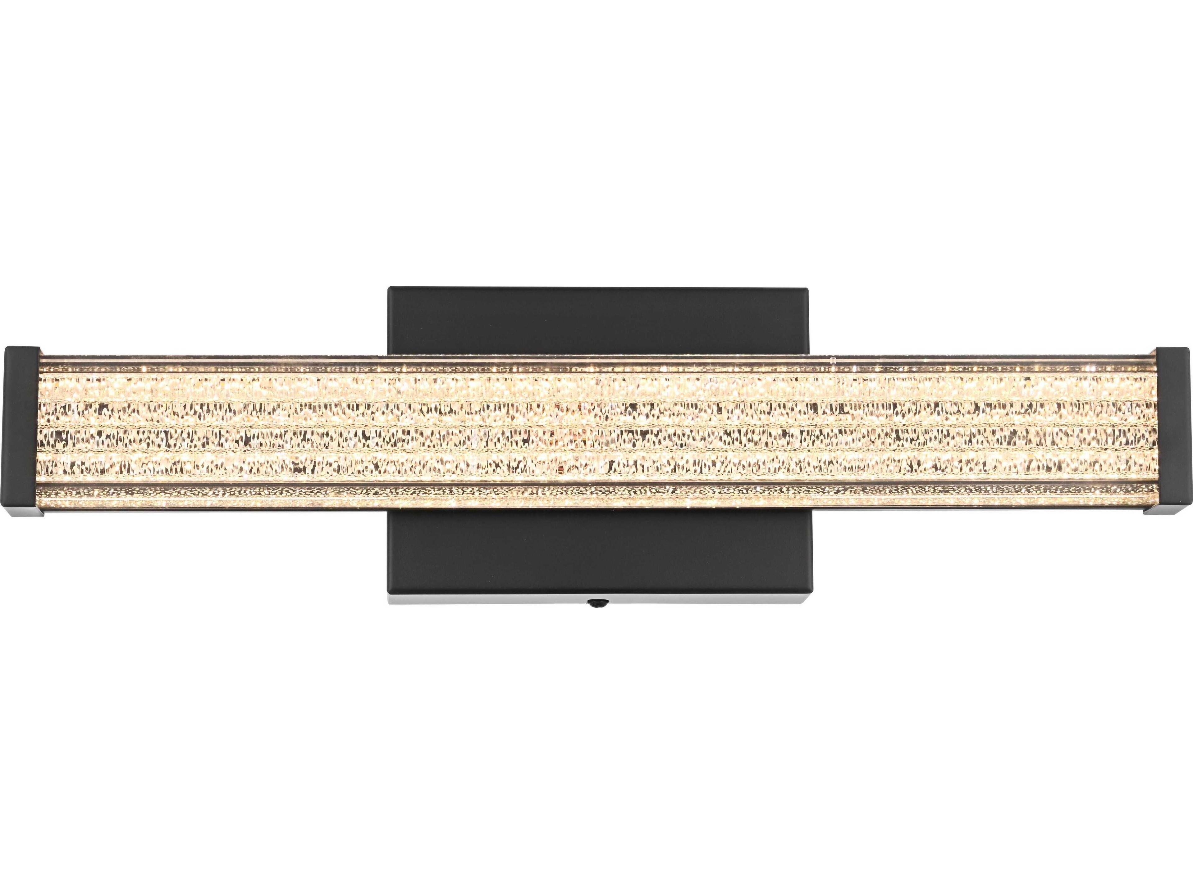 Jaxx 1-Light Black Vanity Light