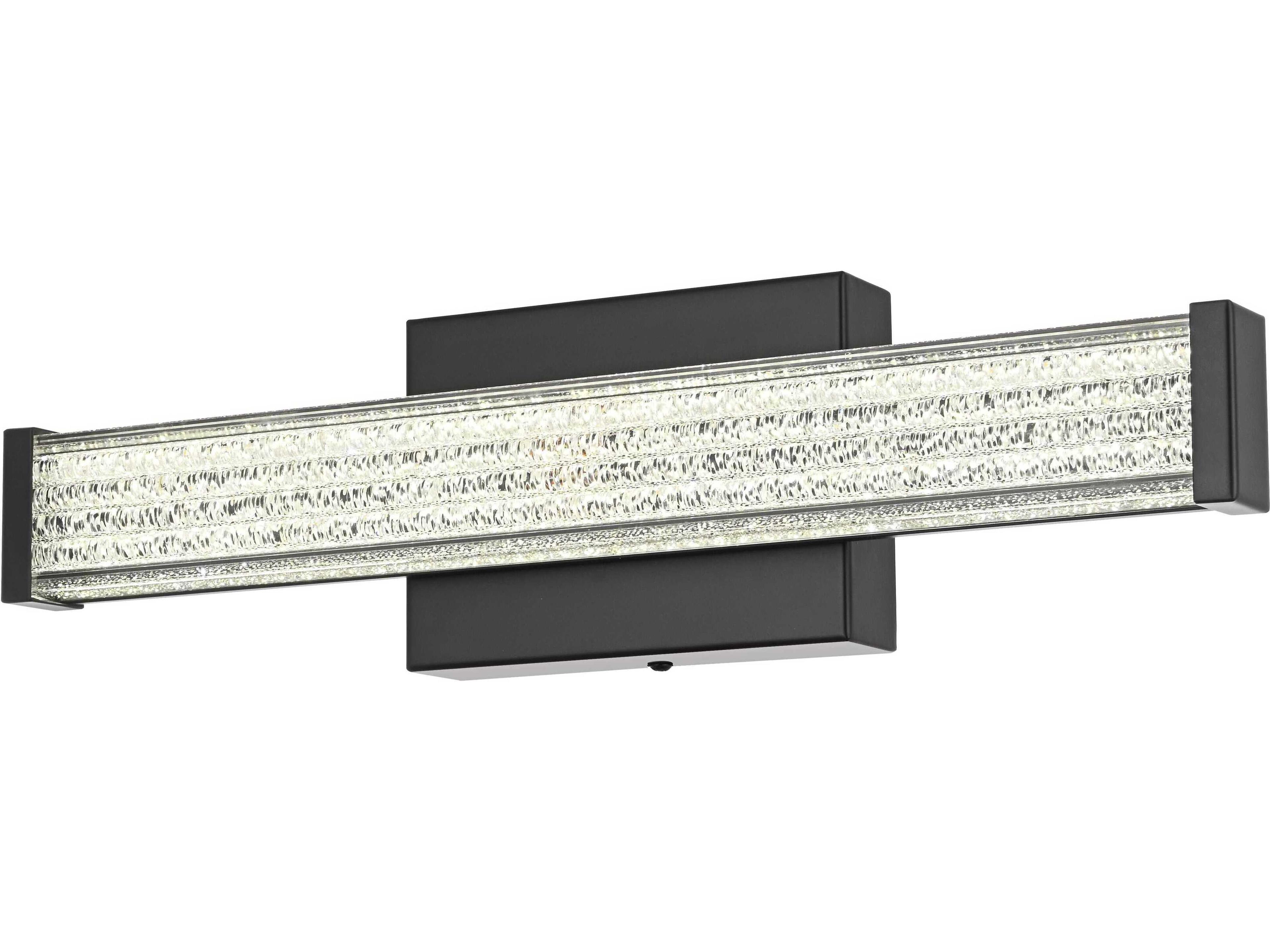 Elegant Lighting Jaxx 1-Light Black Vanity Light