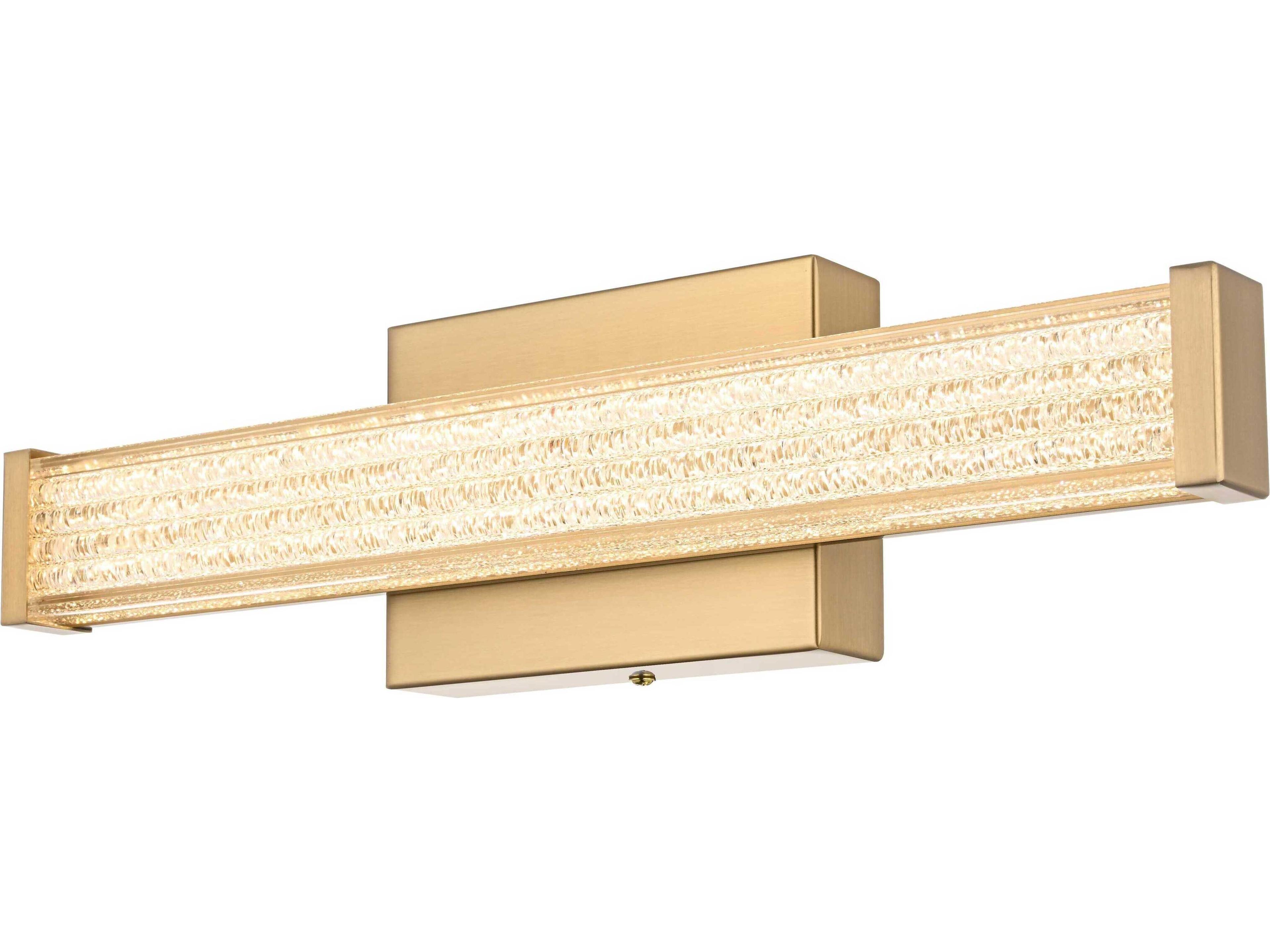 Elegant Lighting Jaxx 1-Light Satin Gold Vanity Light
