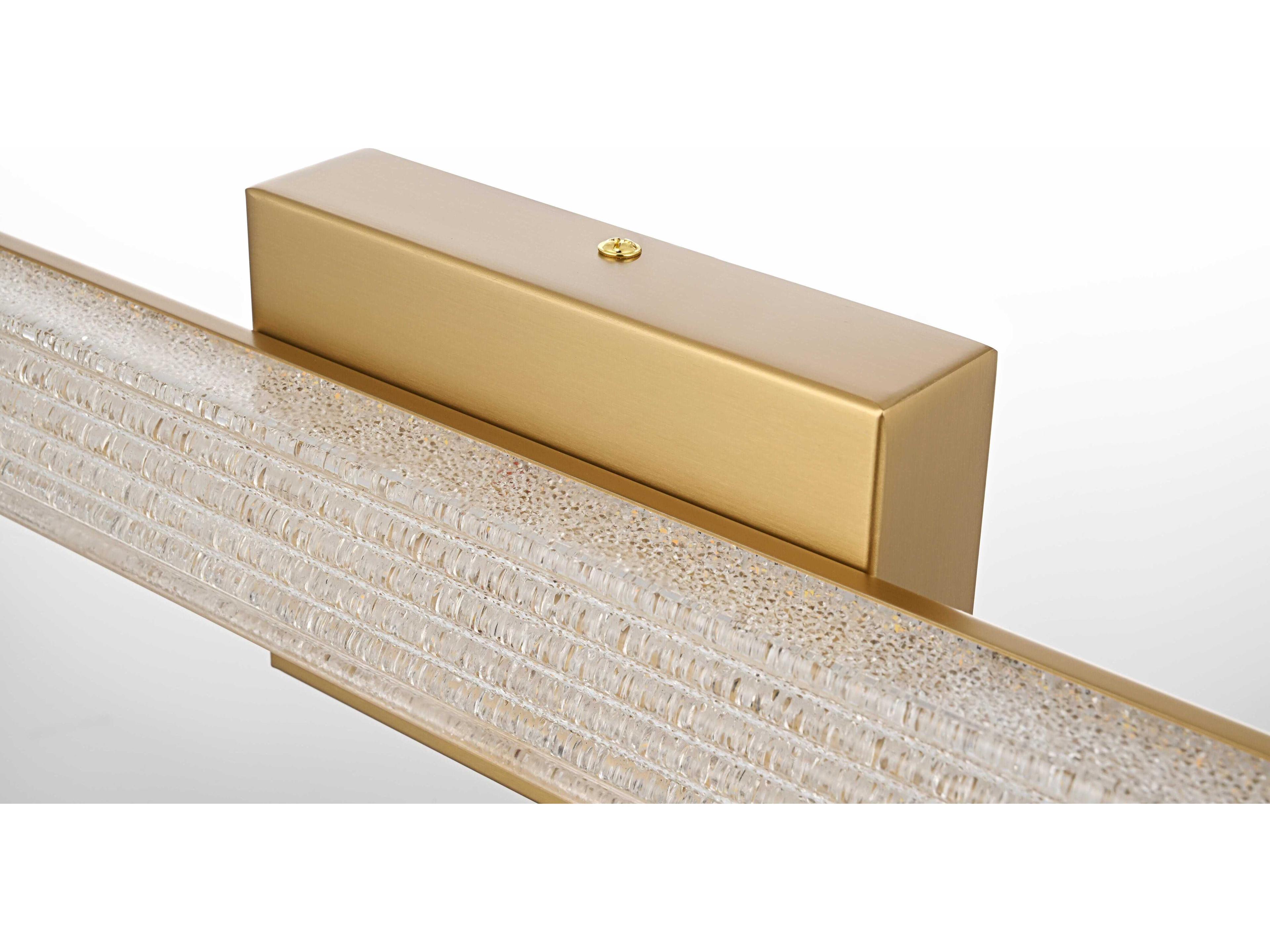 Elegant Lighting Jaxx 1-Light Satin Gold Vanity Light