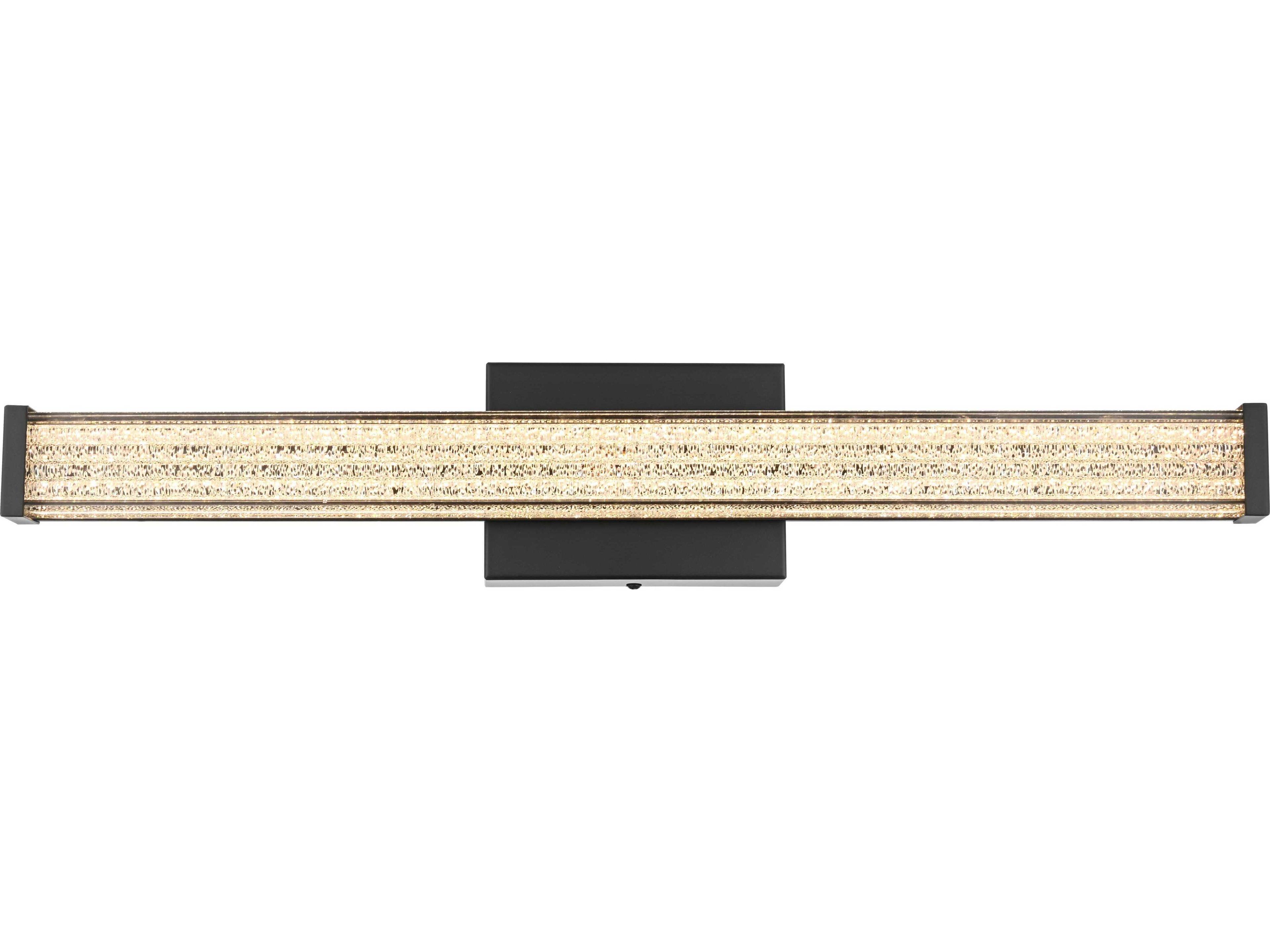 Jaxx 1-Light Black Vanity Light