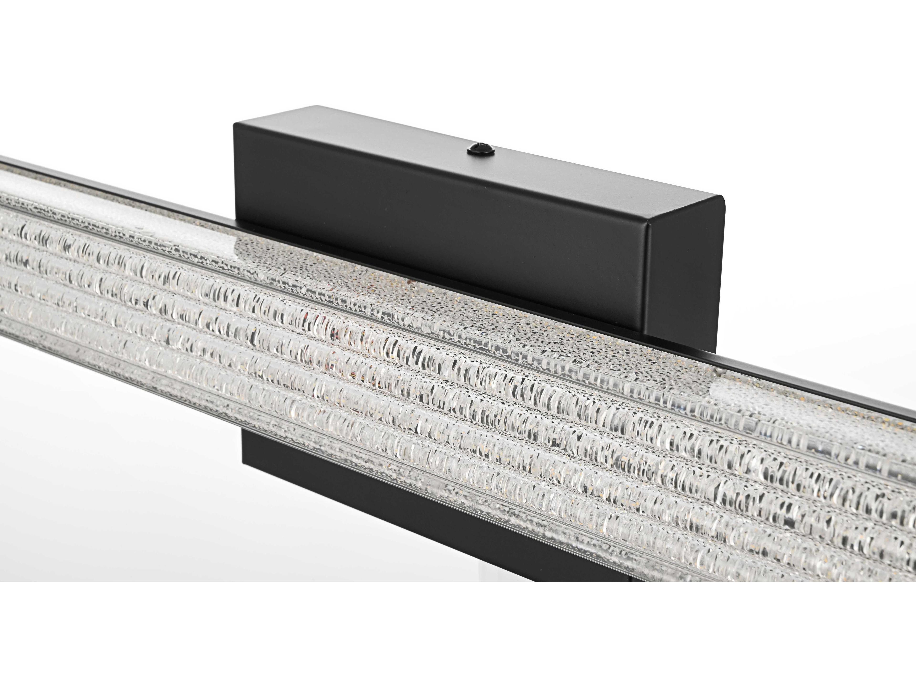 Elegant Lighting Jaxx 1-Light Black Vanity Light