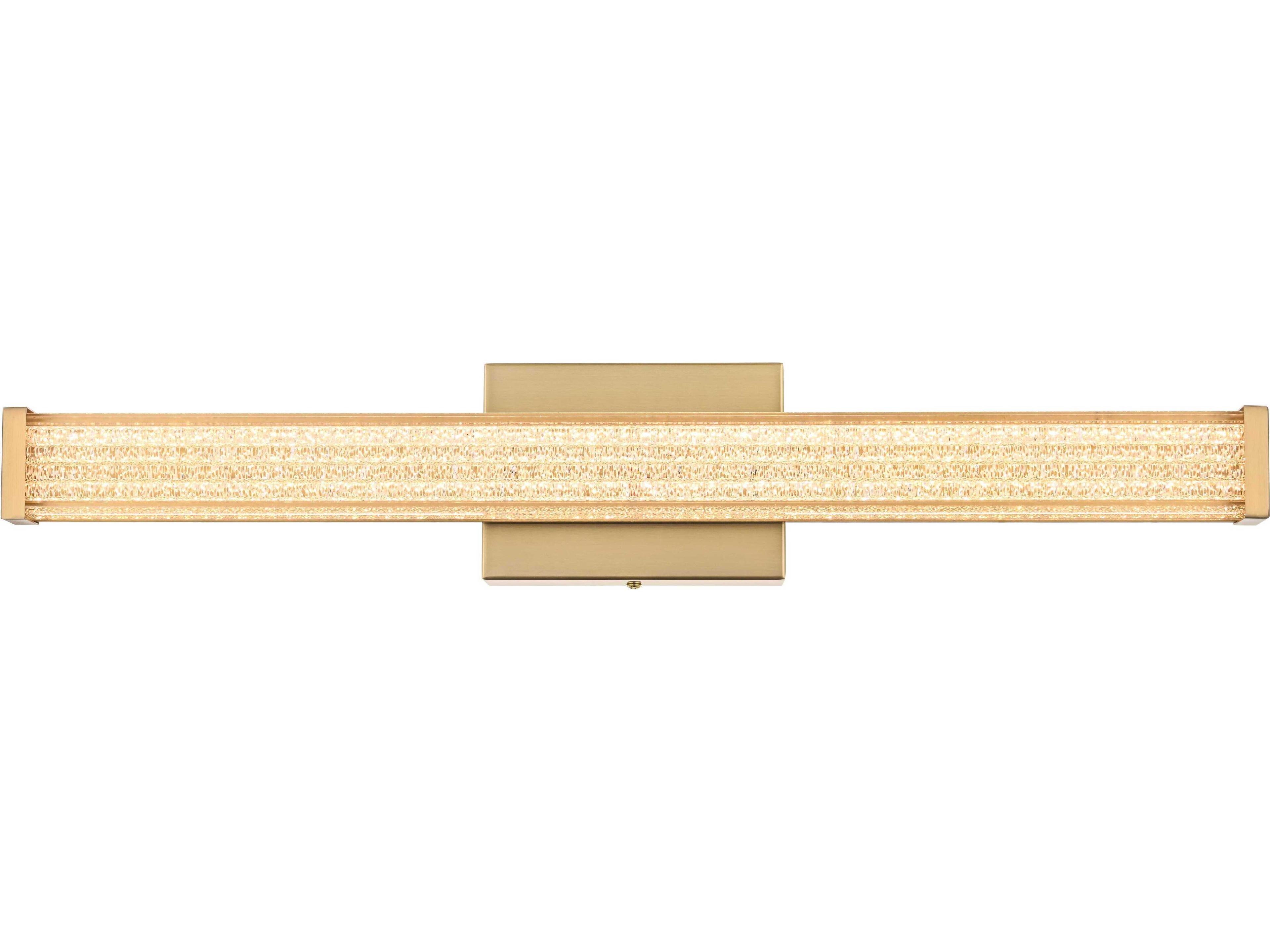 Jaxx 1-Light Satin Gold Vanity Light