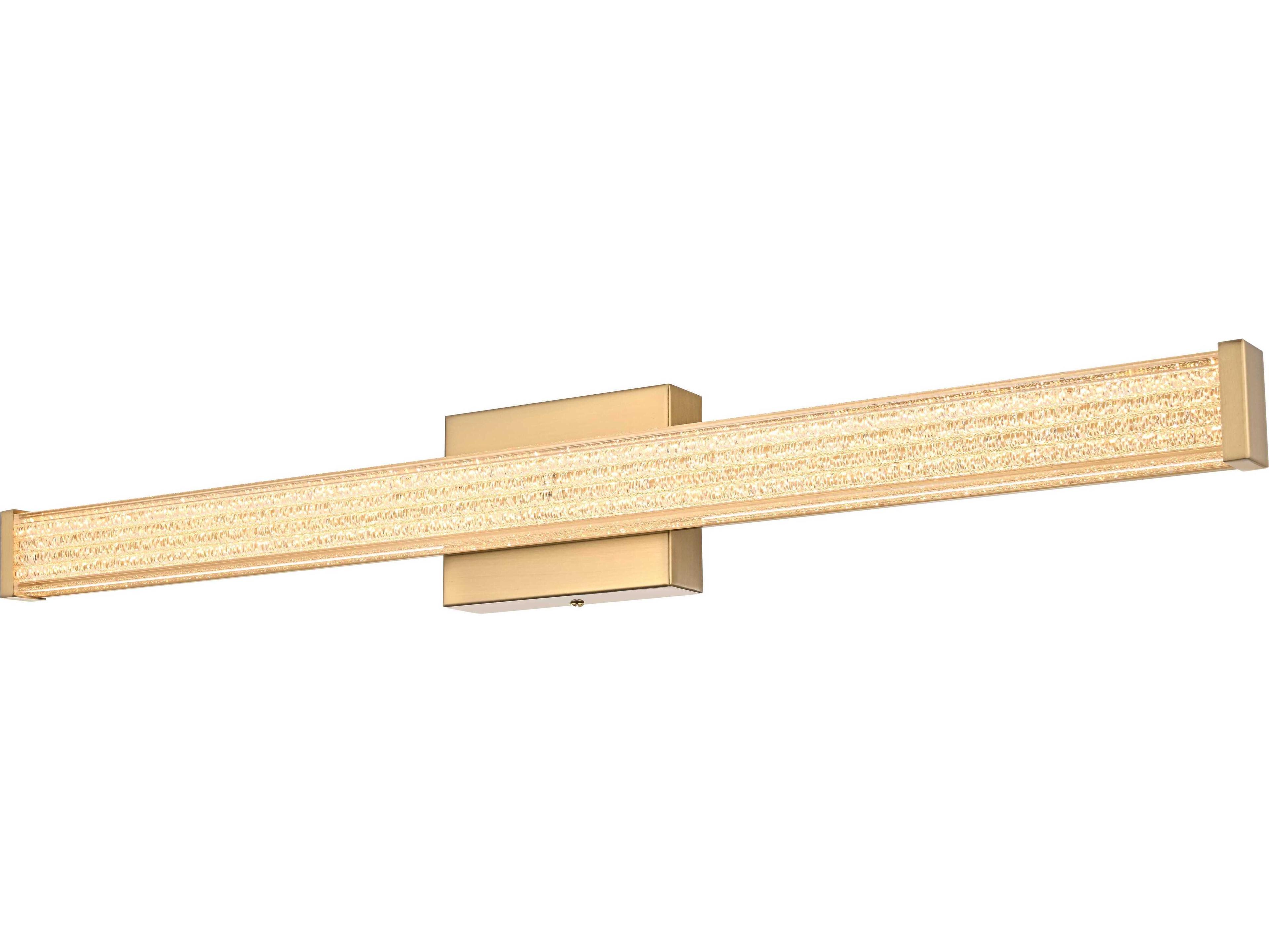 Elegant Lighting Jaxx 1-Light Satin Gold Vanity Light