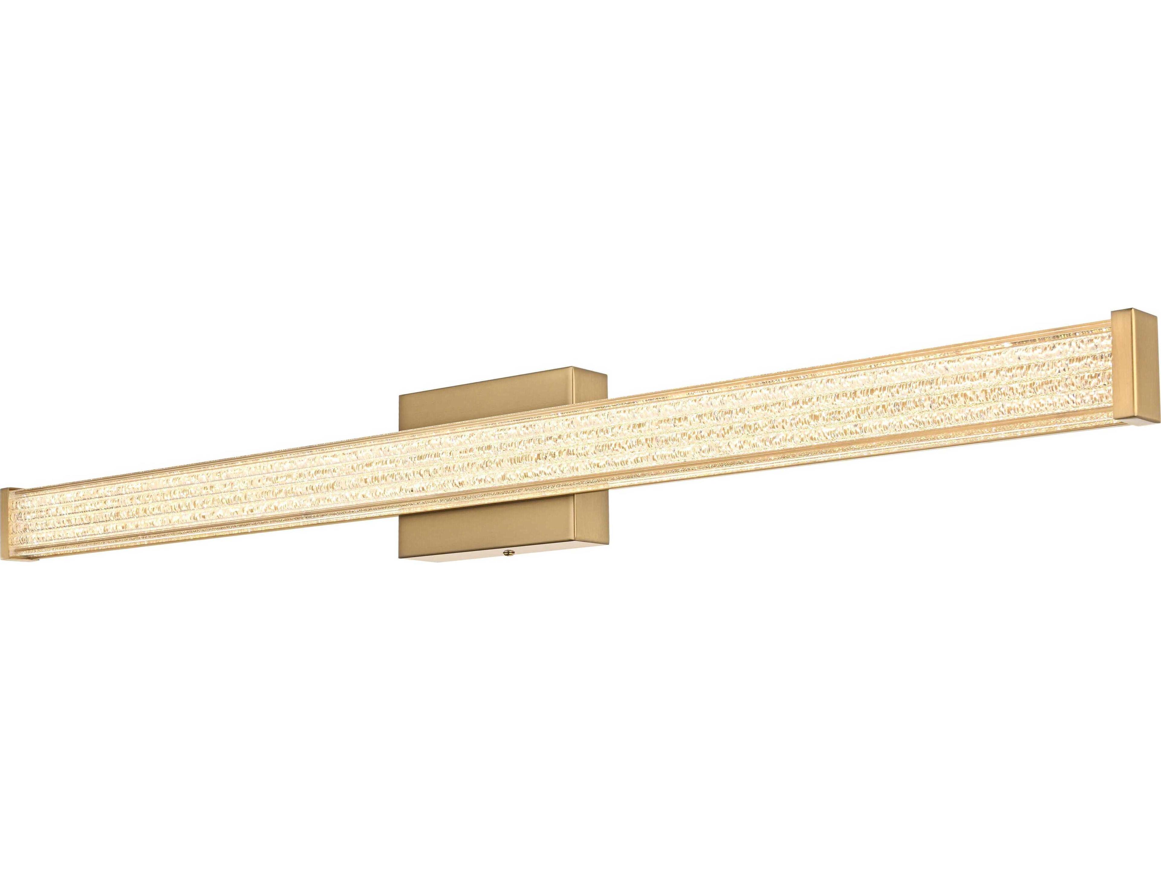 Elegant Lighting Jaxx 1-Light Satin Gold Vanity Light