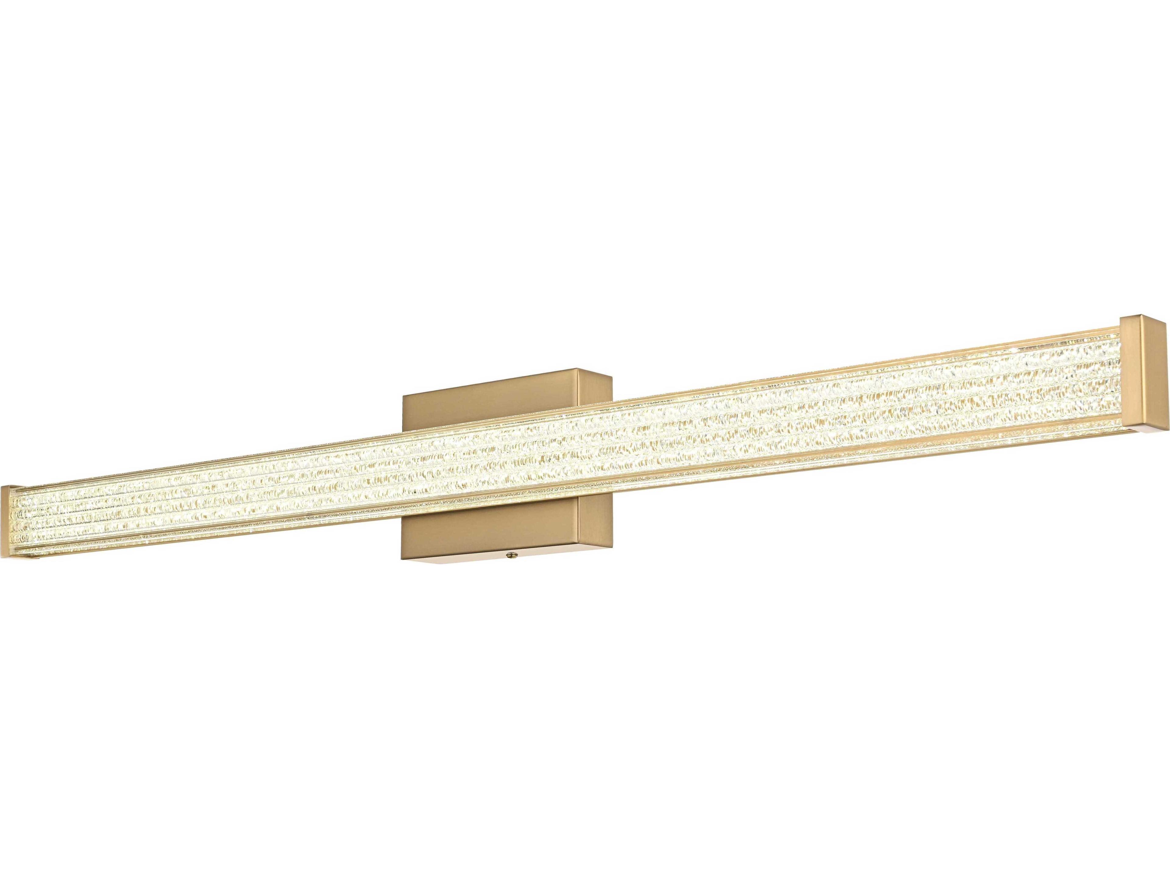 Elegant Lighting Jaxx 1-Light Satin Gold Vanity Light