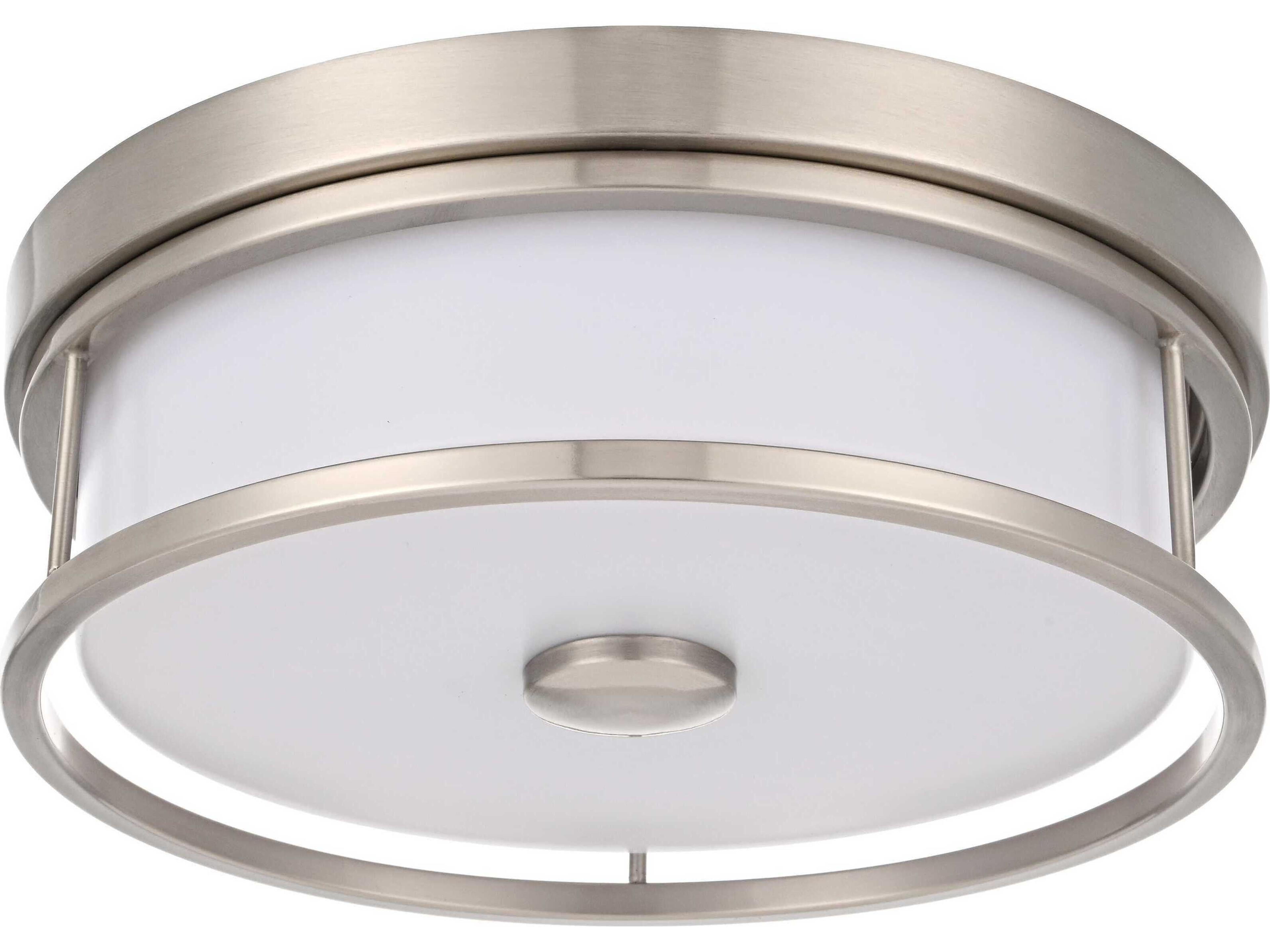 Elegant Lighting Kolson Polished Nickel Chrome Round Flush Mount