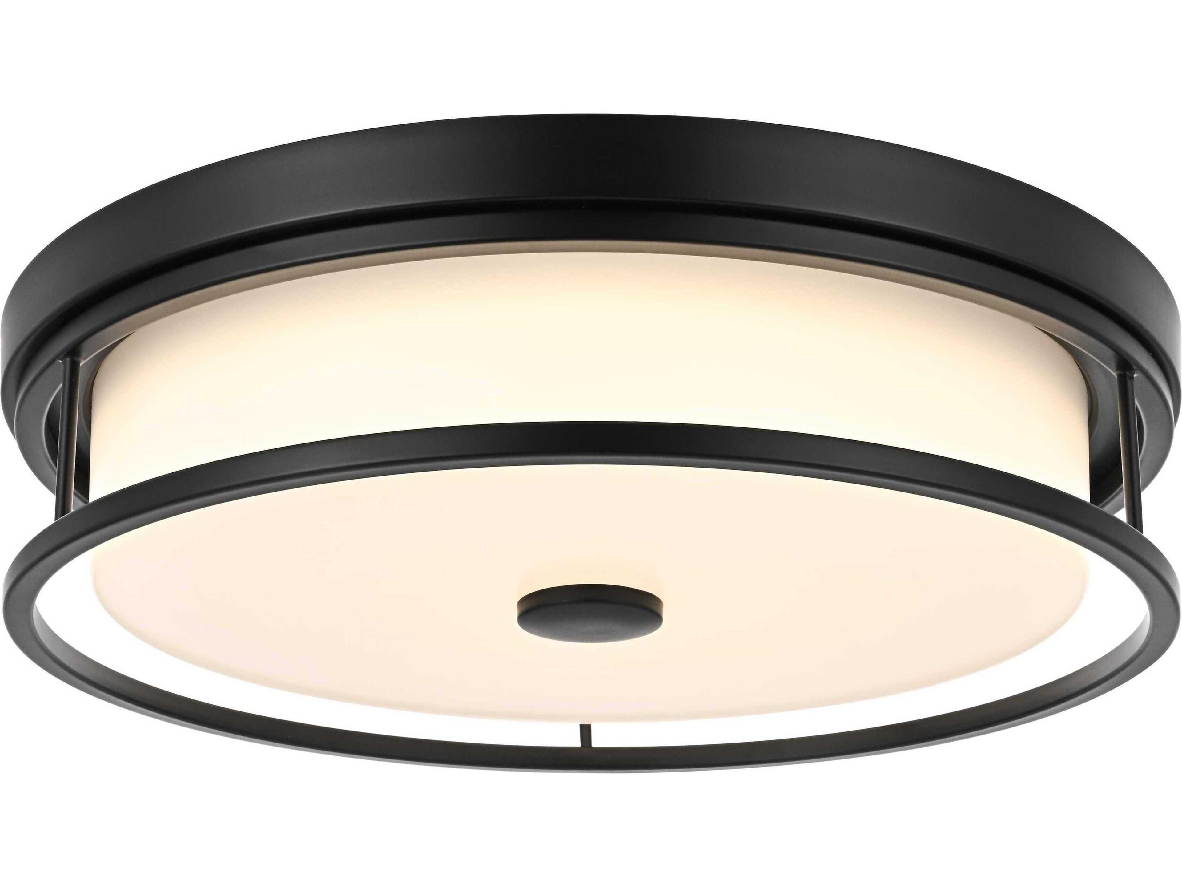 Kolson Black Round Flush Mount
