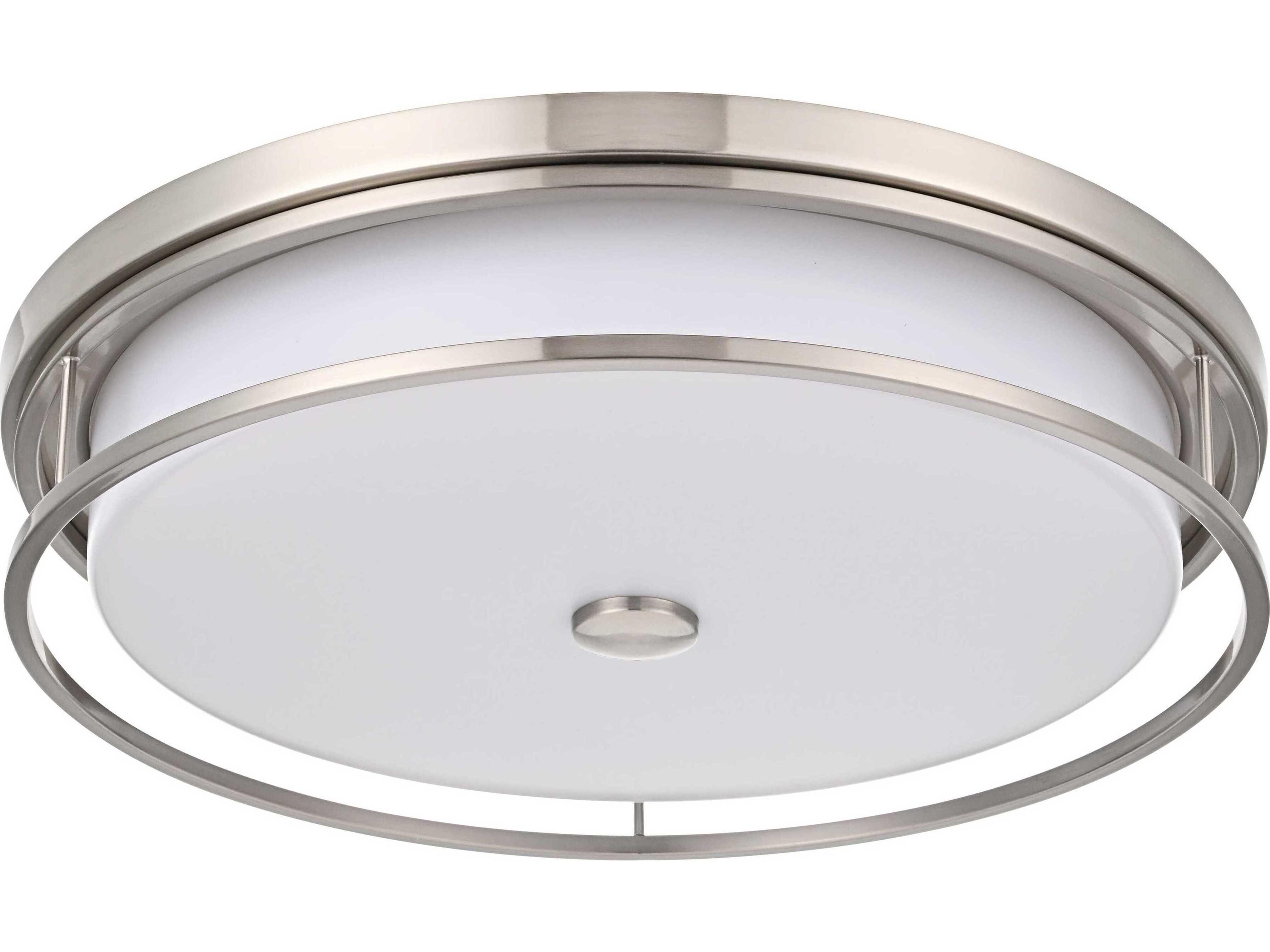 Elegant Lighting Kolson Polished Nickel Chrome Round Flush Mount