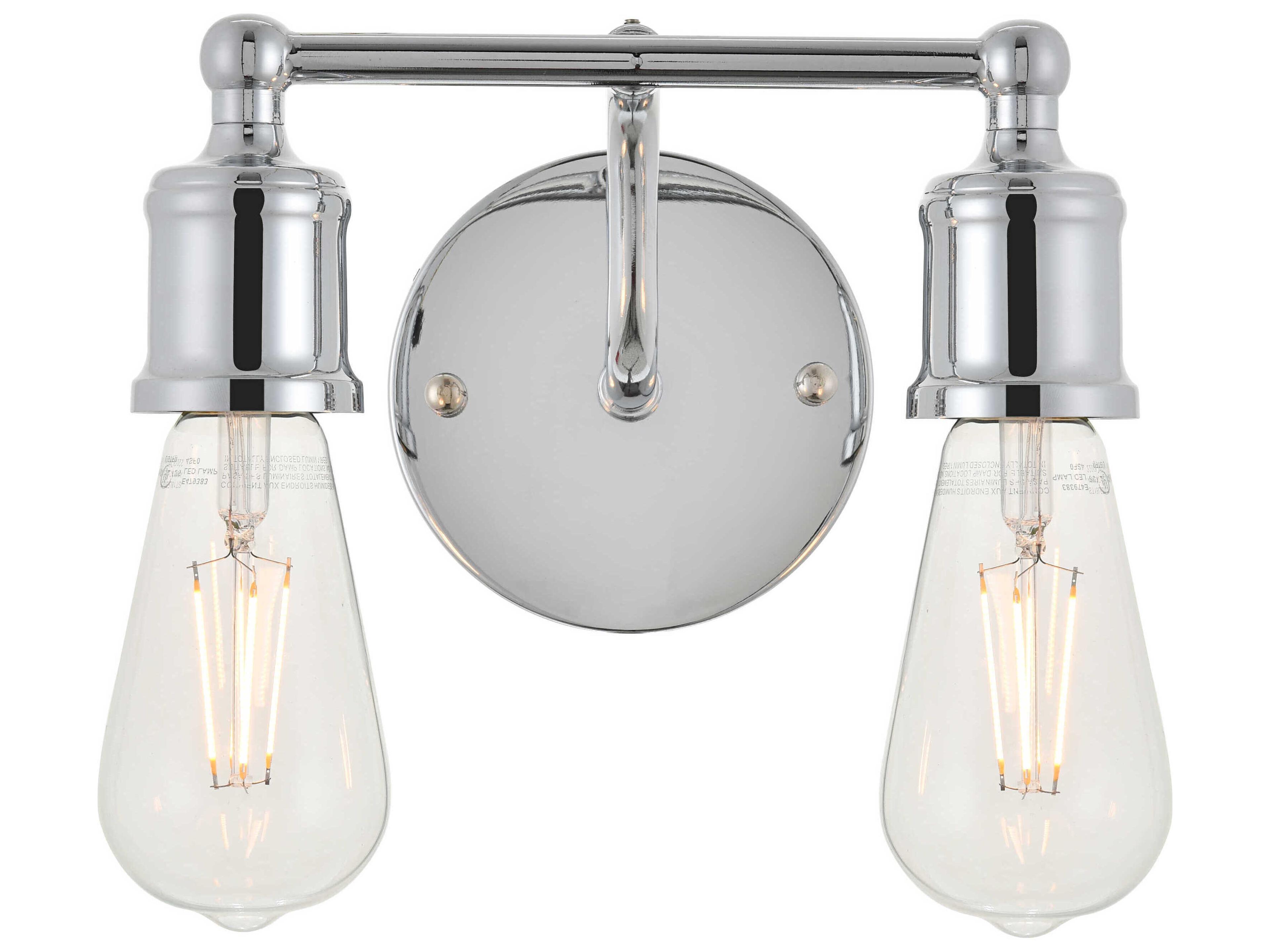 Serif 2-Light Chrome Vanity Light