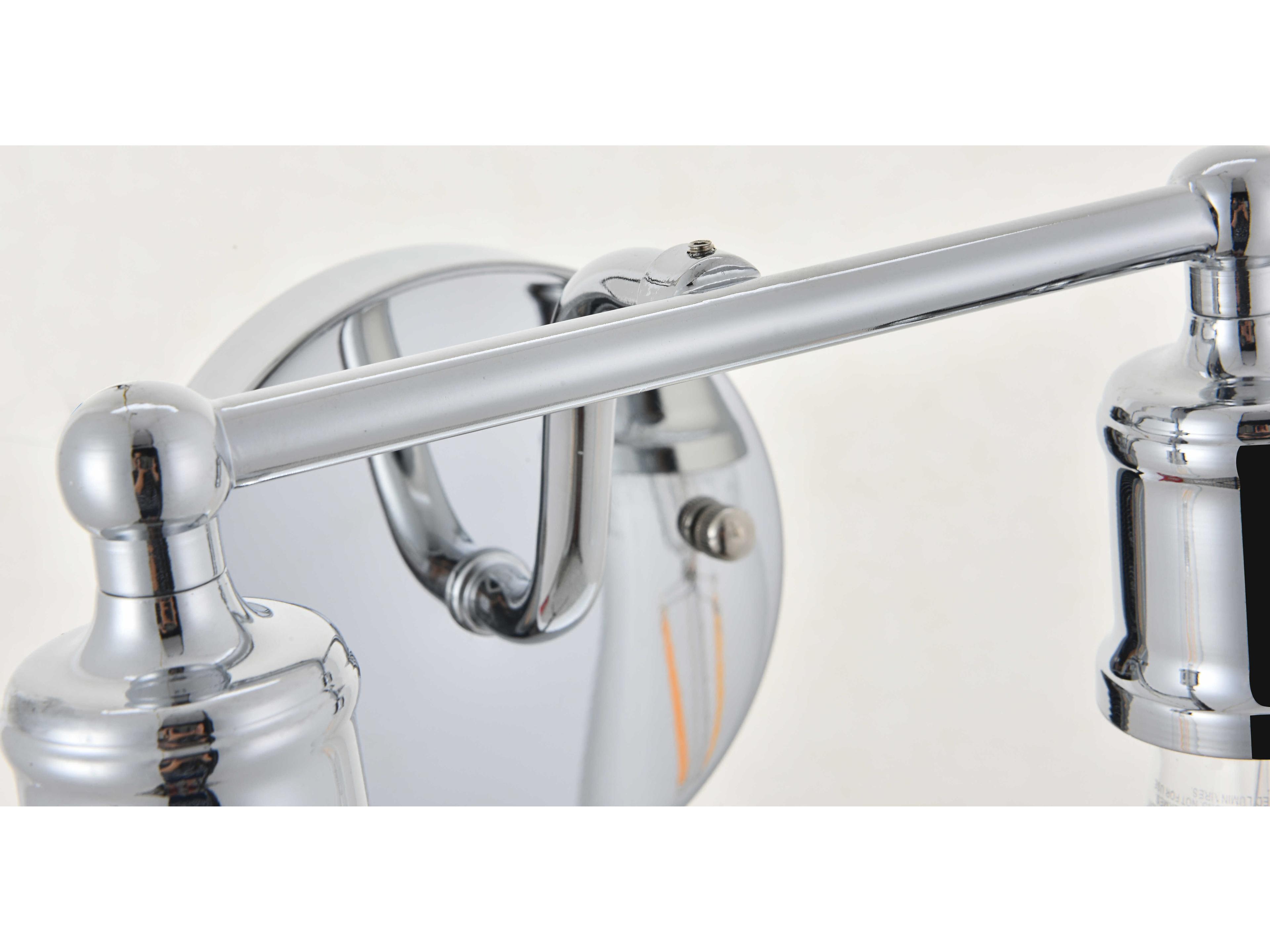 Elegant Lighting Serif 2-Light Chrome Vanity Light