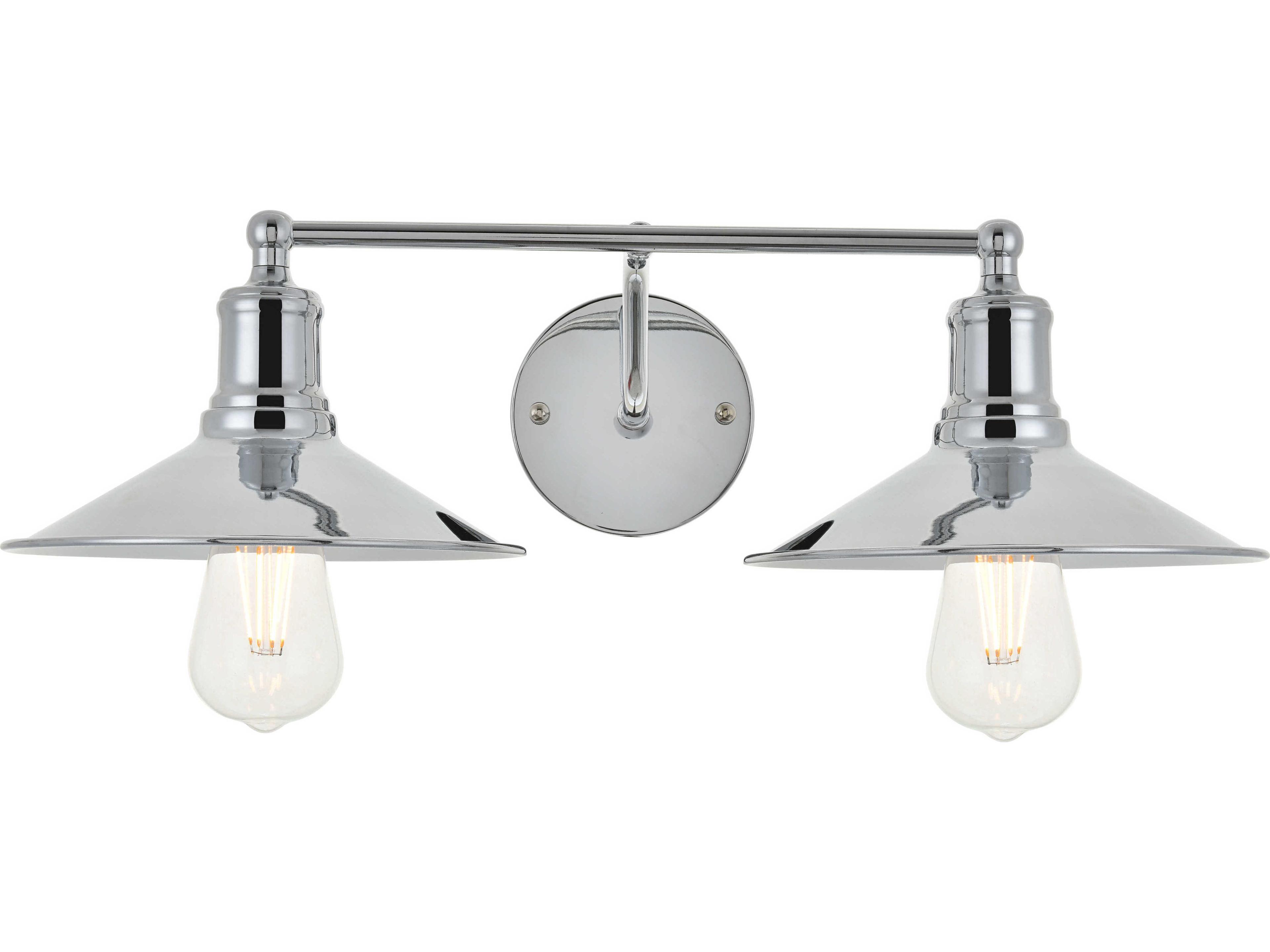 Elegant Lighting Etude 2-Light Black Vanity Light