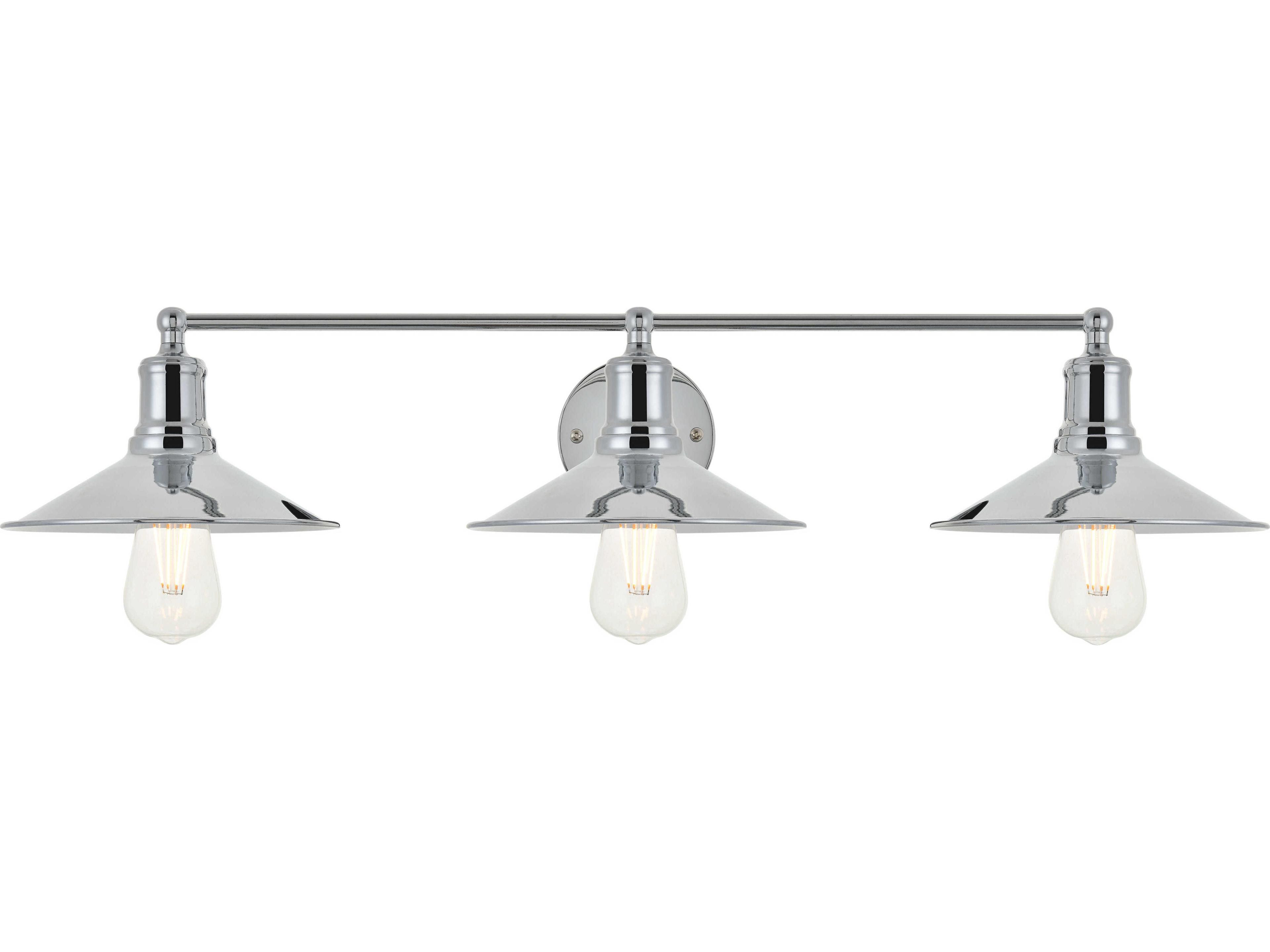 Elegant Lighting Etude 3-Light Black Vanity Light