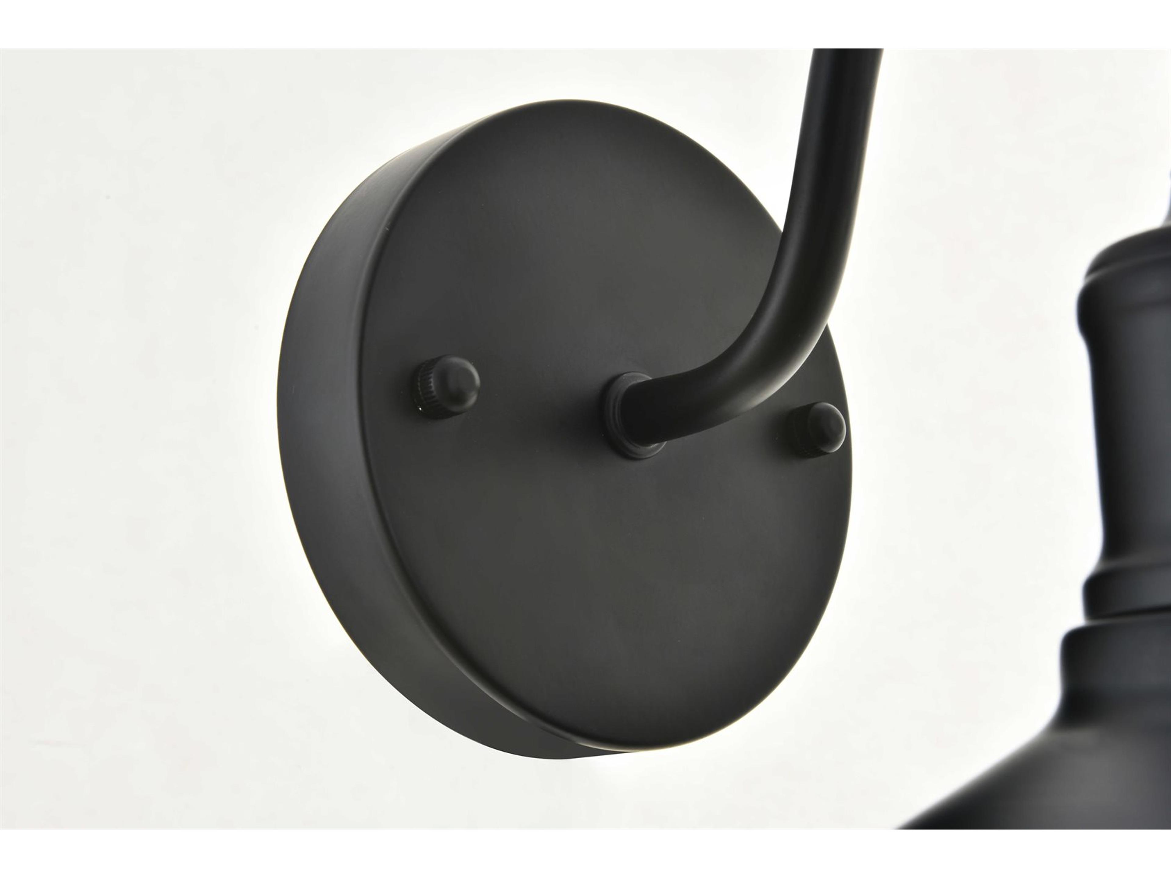 Elegant Lighting Etude 3-Light Black Vanity Light