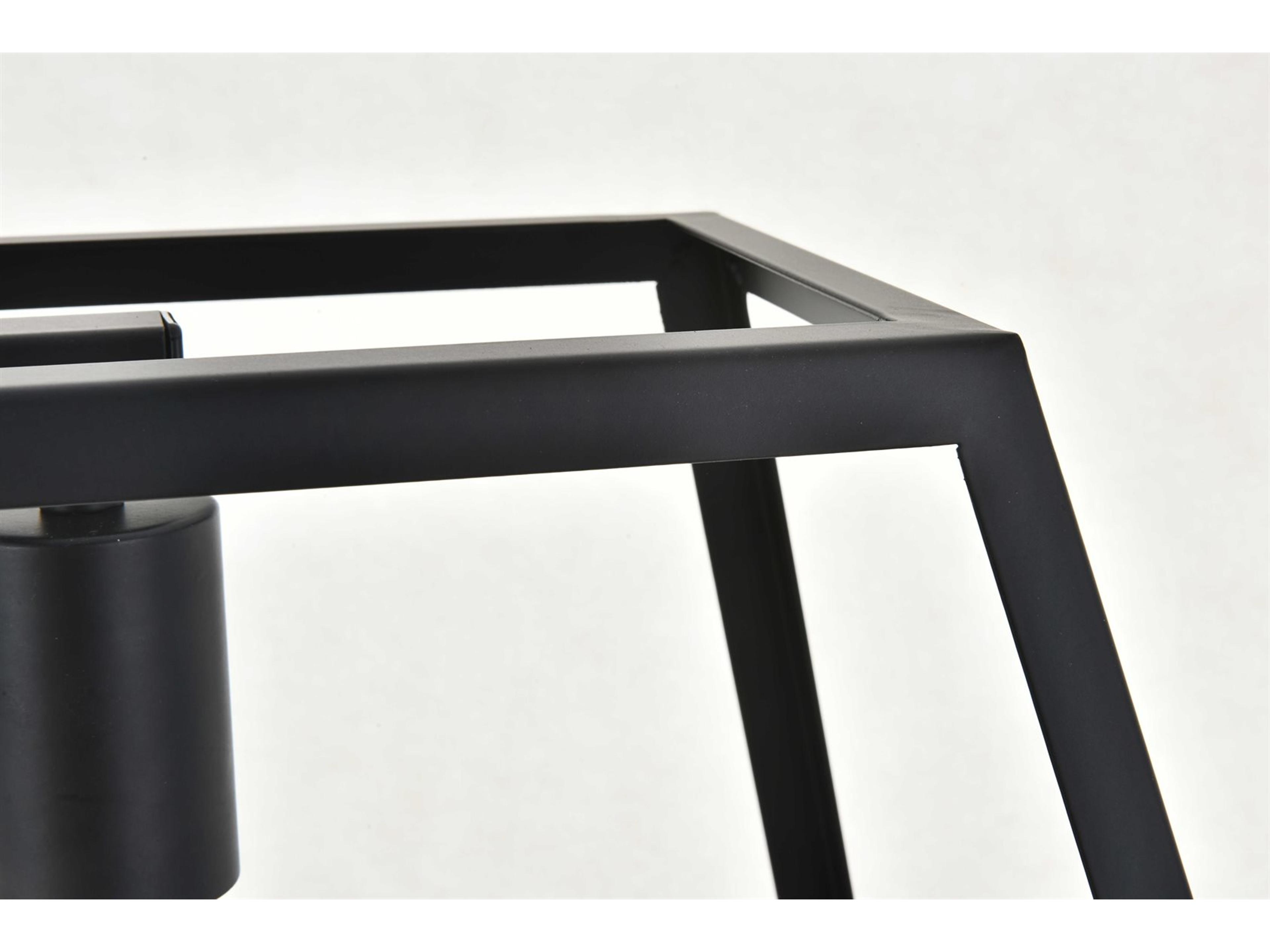 Elegant Lighting Resolute 3-Light Black Geometric Island Pendant