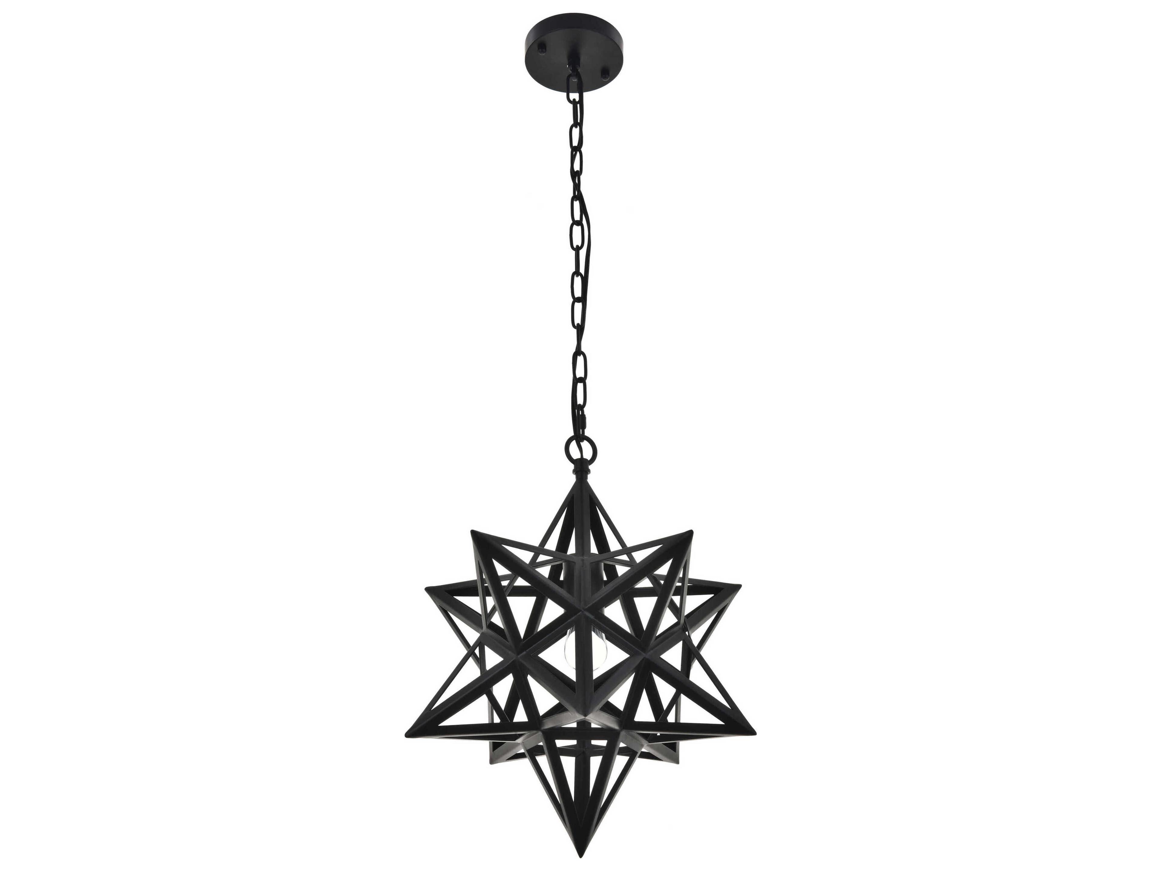 Nocturne 1-Light Black Pendant
