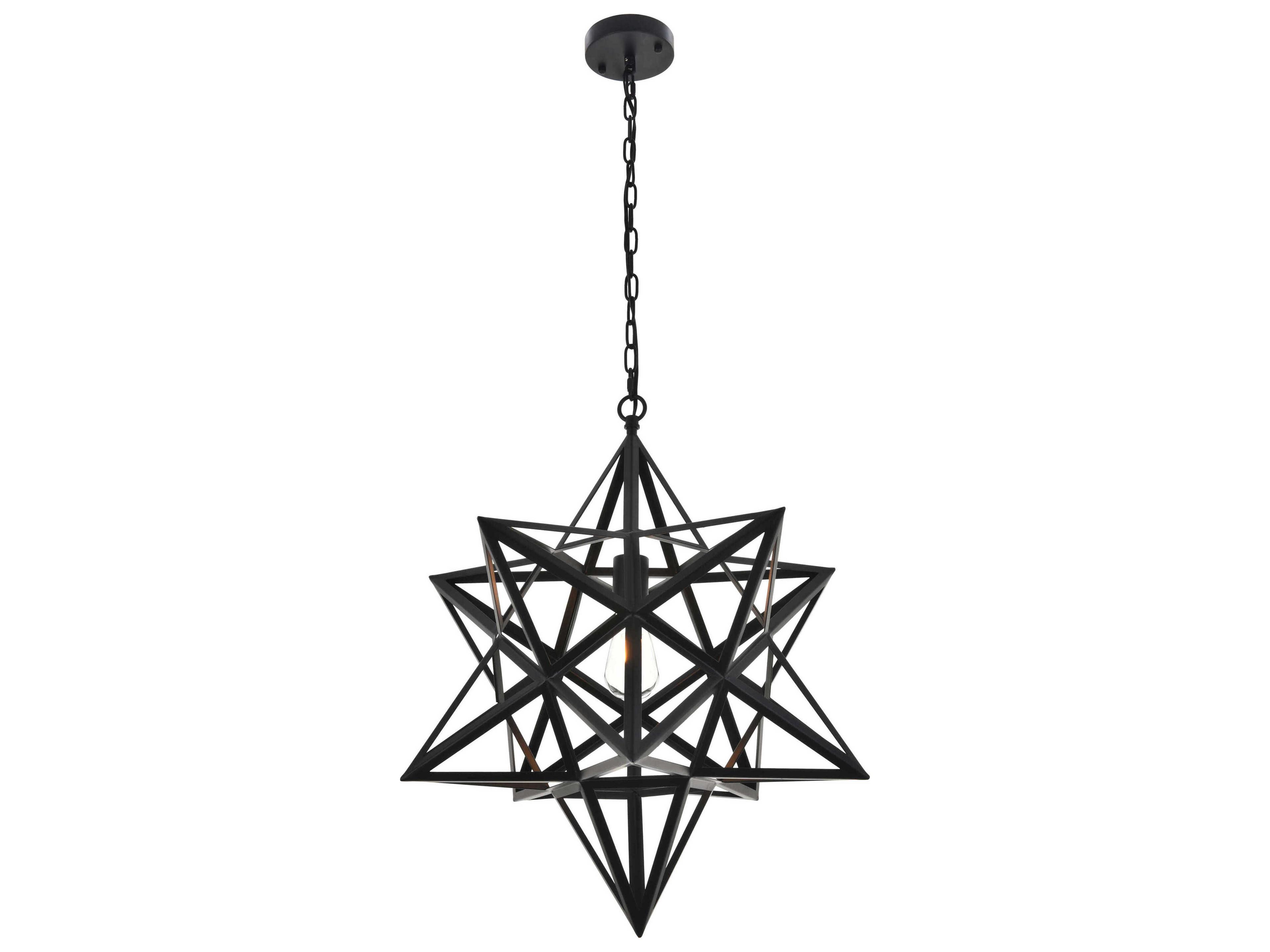 Nocturne 1-Light Black Pendant