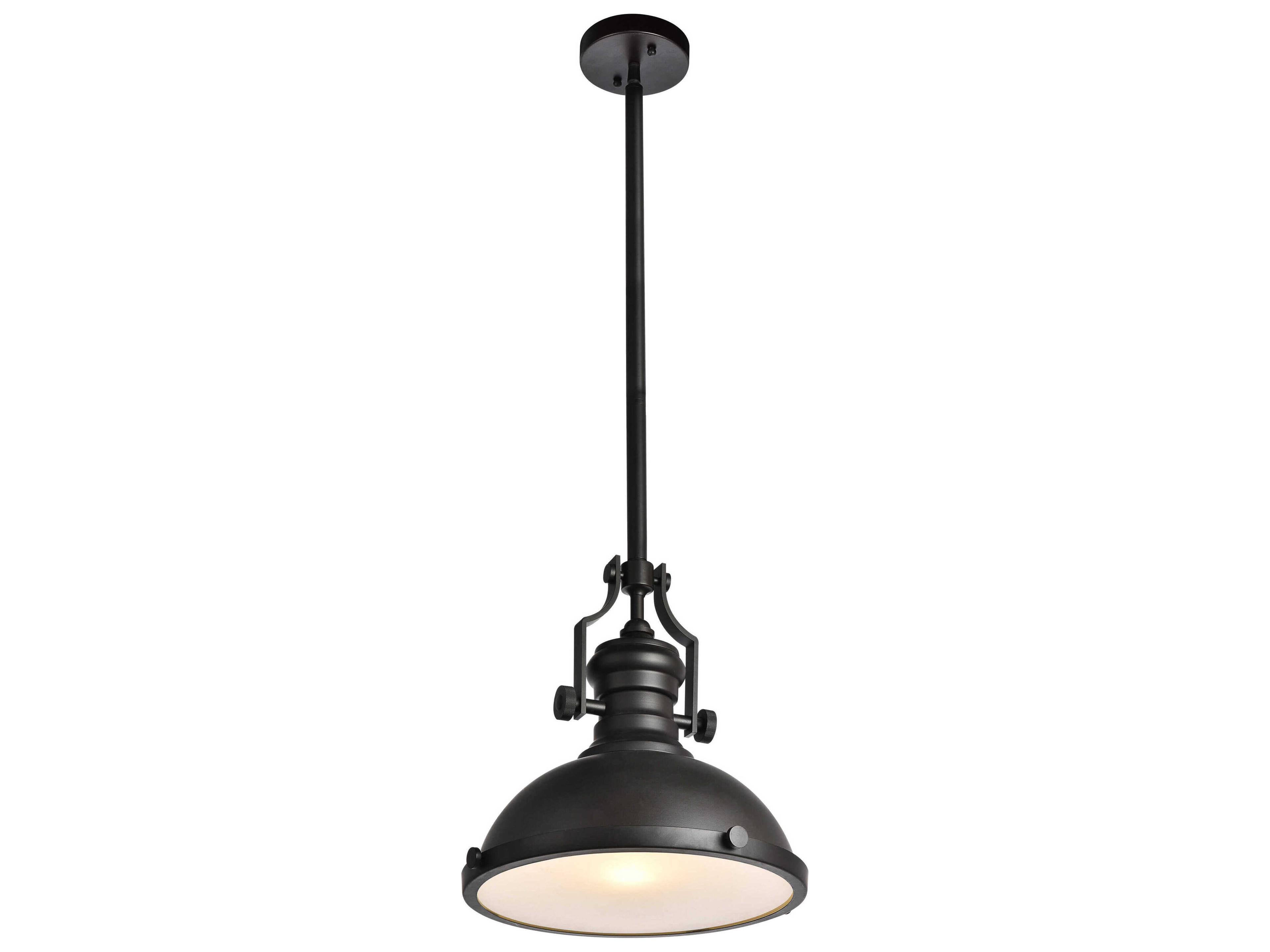 Elegant Lighting Eamon 1-Light Oil Rubbed Bronze Dome Pendant