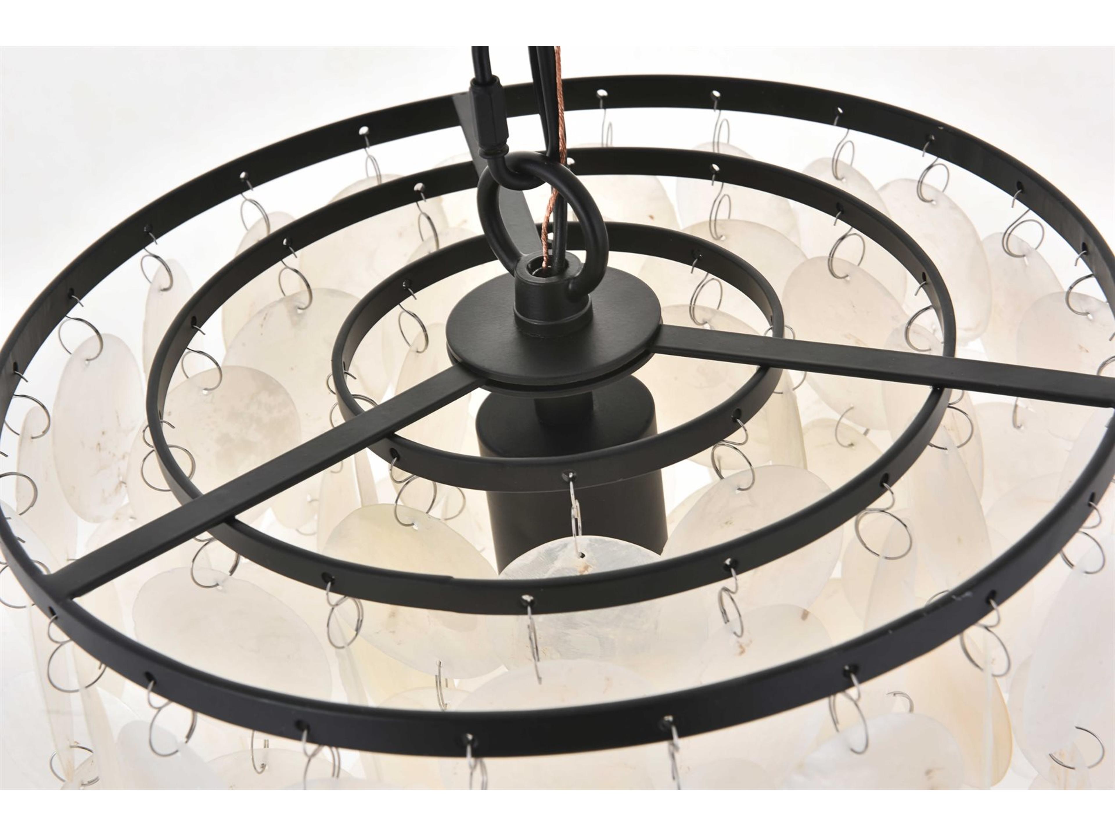 Elegant Lighting Selene 1-Light Brass Mini Pendant