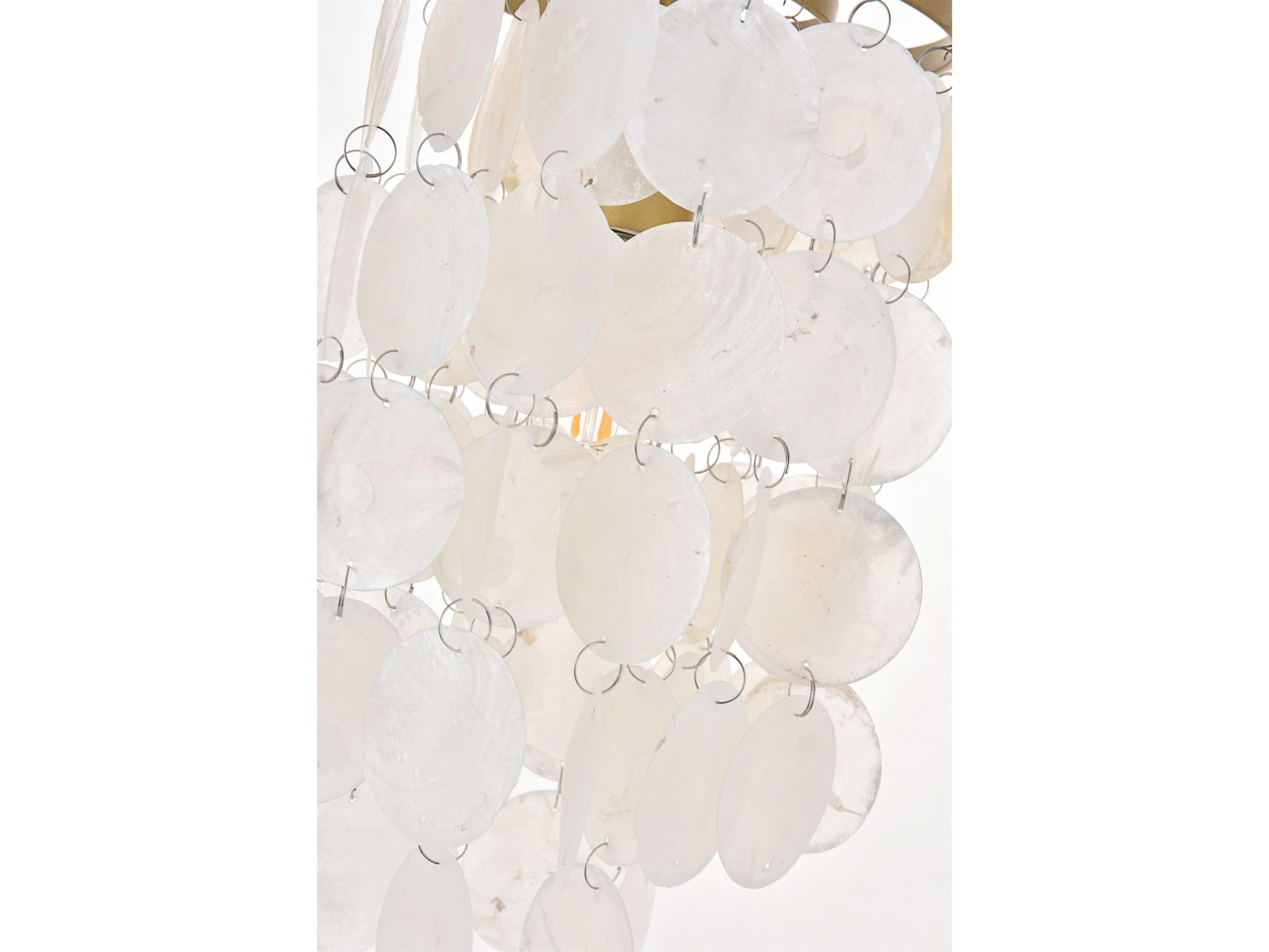 Elegant Lighting Selene 1-Light Brass Mini Pendant