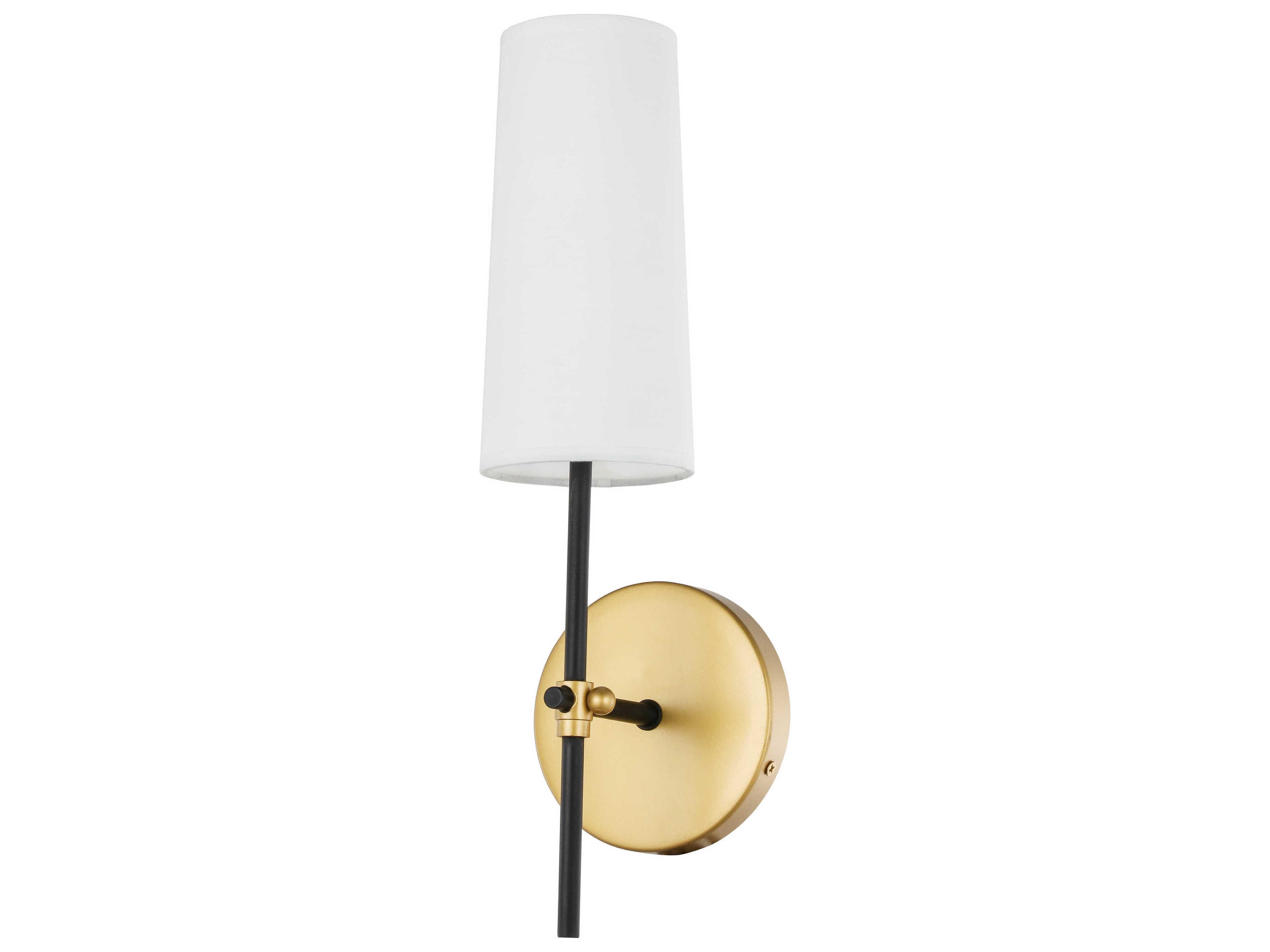 Elegant Lighting Mel 1-Light Brass Black LED Wall Sconce
