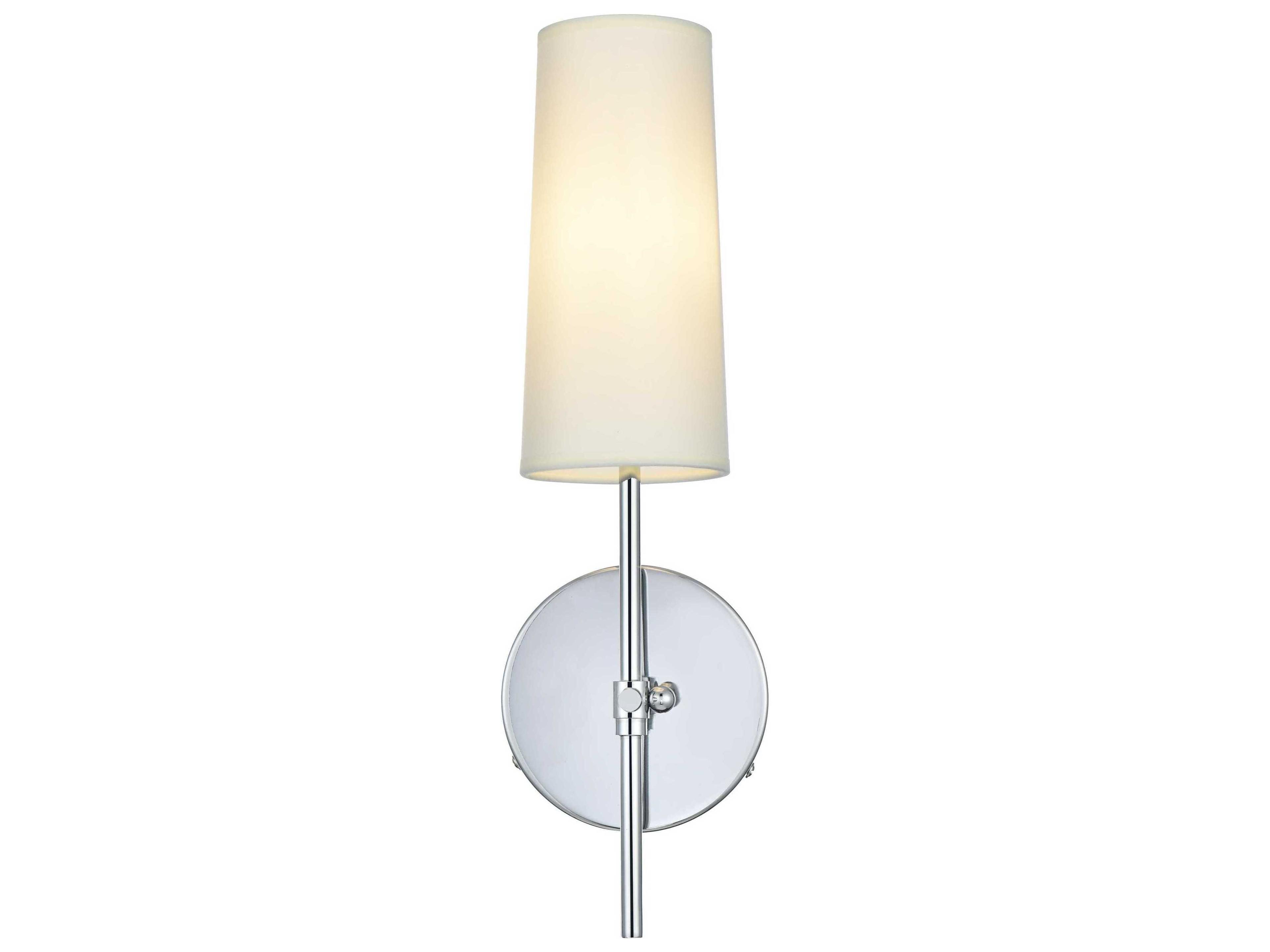 Elegant Lighting Mel 1-Light Chrome Wall Sconce