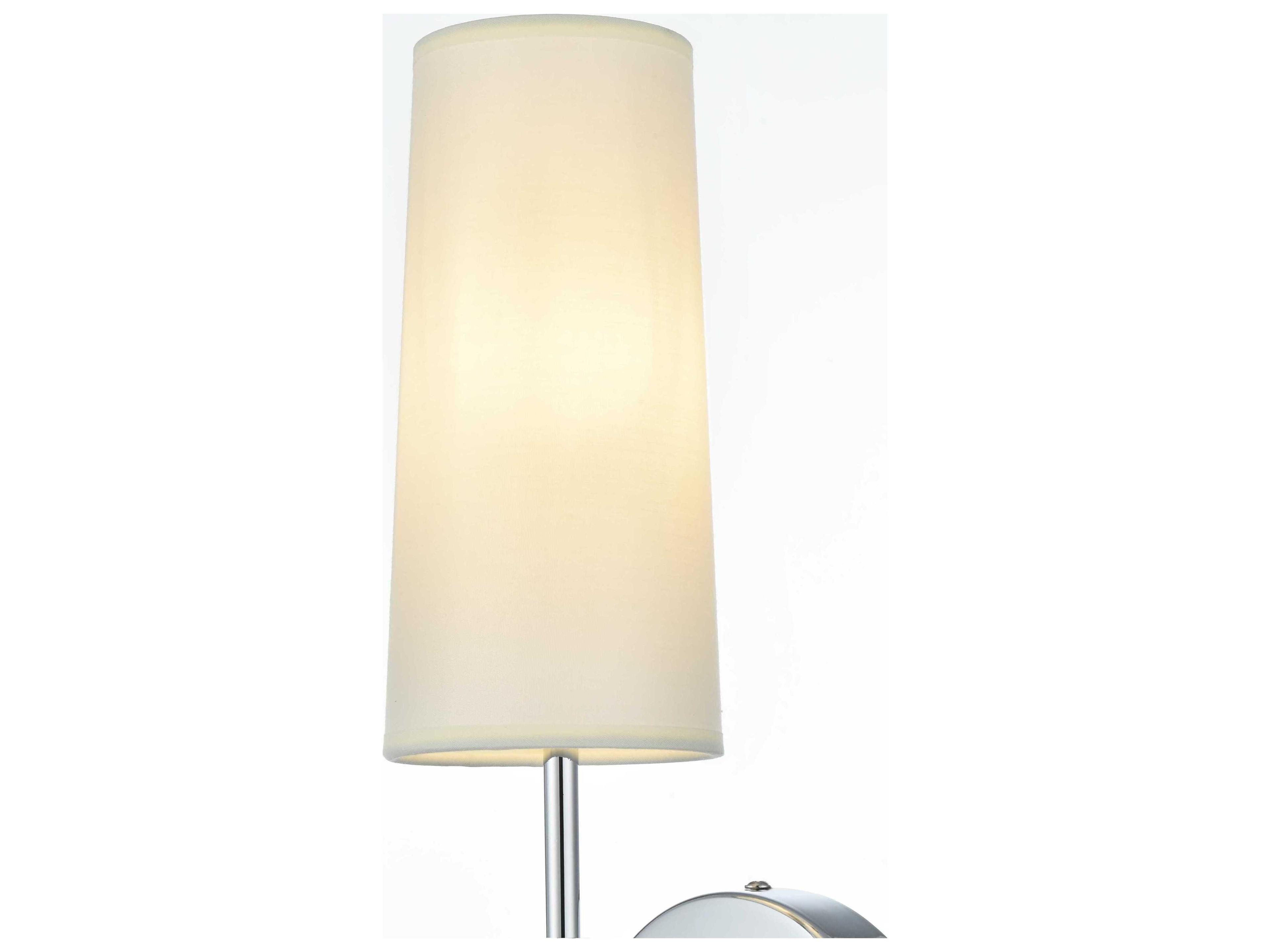 Elegant Lighting Mel 1-Light Chrome Wall Sconce