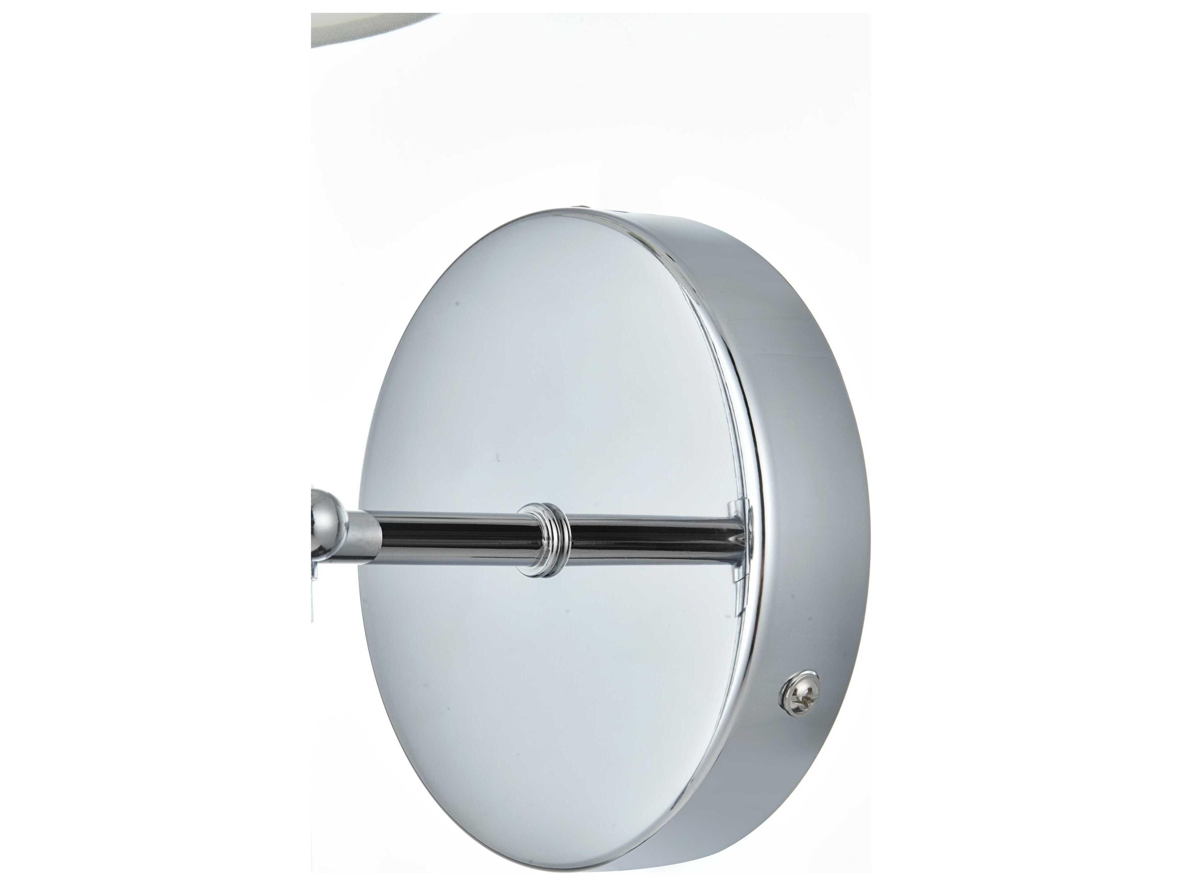Elegant Lighting Mel 1-Light Chrome Wall Sconce